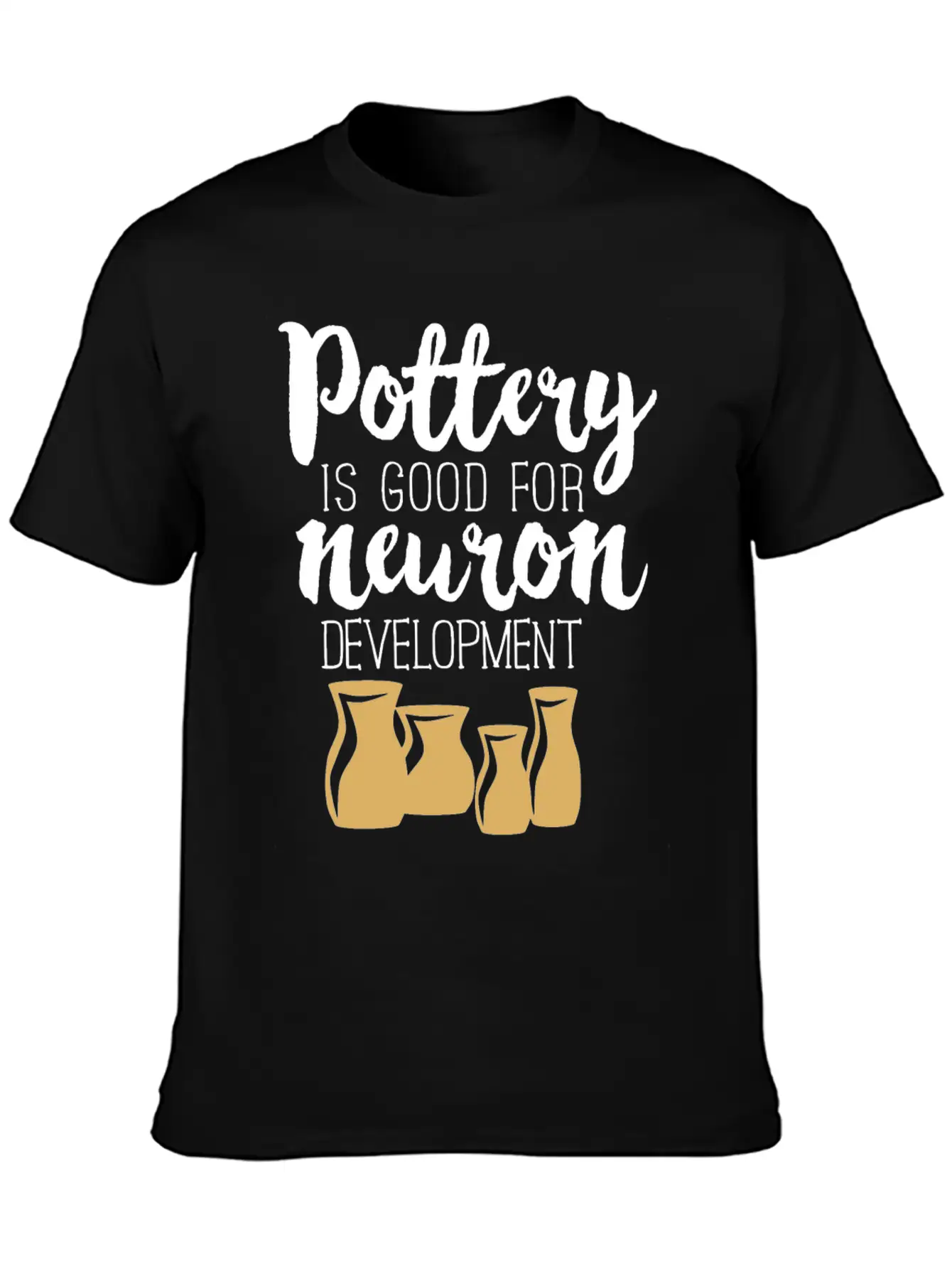 Pottery Gifts Anniversary Funny Ceramics Neuron Basic Graphic T-Shirt – Daily Comfort In Soft Cotton