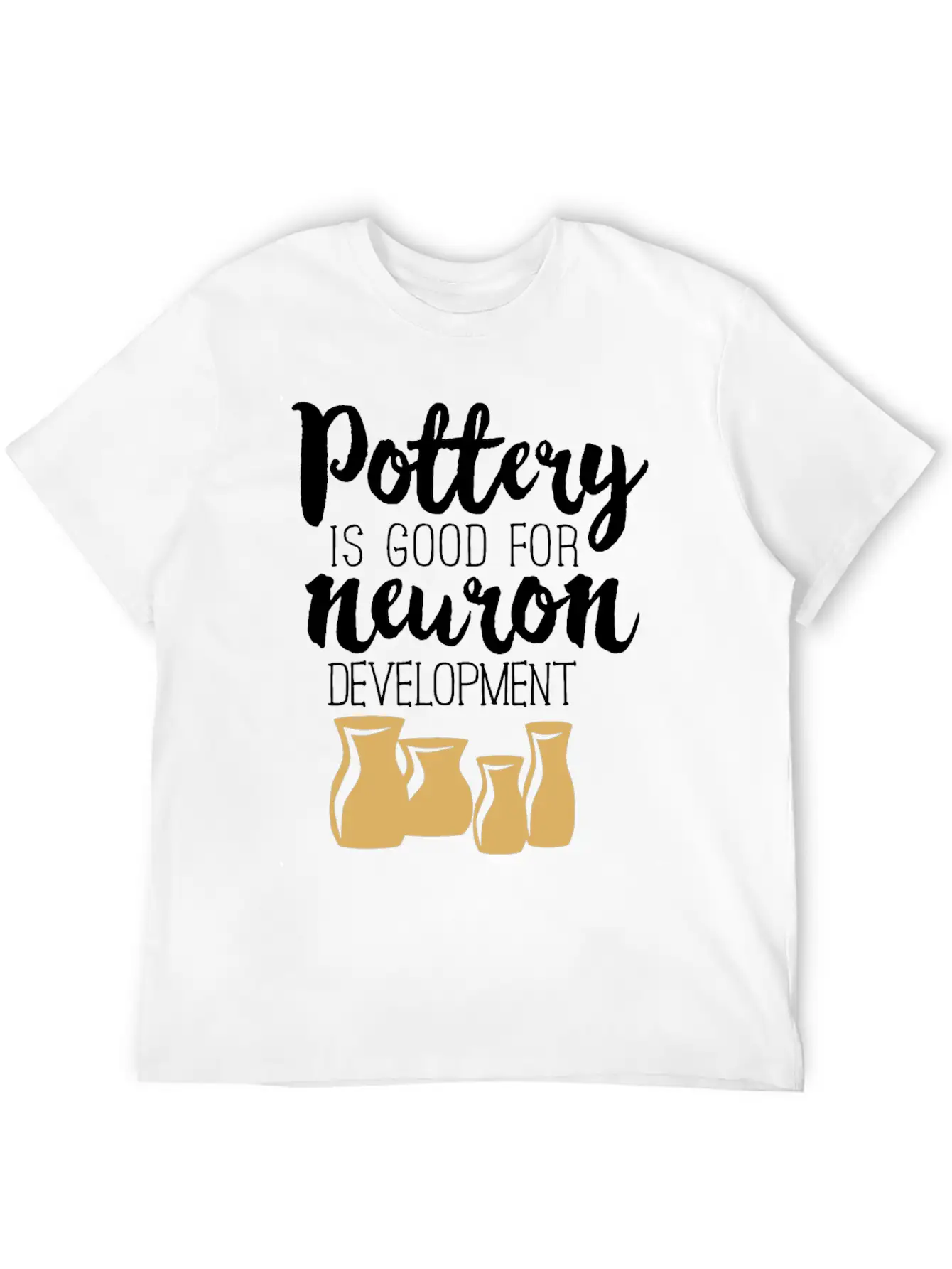 Pottery Gifts Anniversary Funny Ceramics Neuron Basic Graphic T-Shirt – Daily Comfort In Soft Cotton