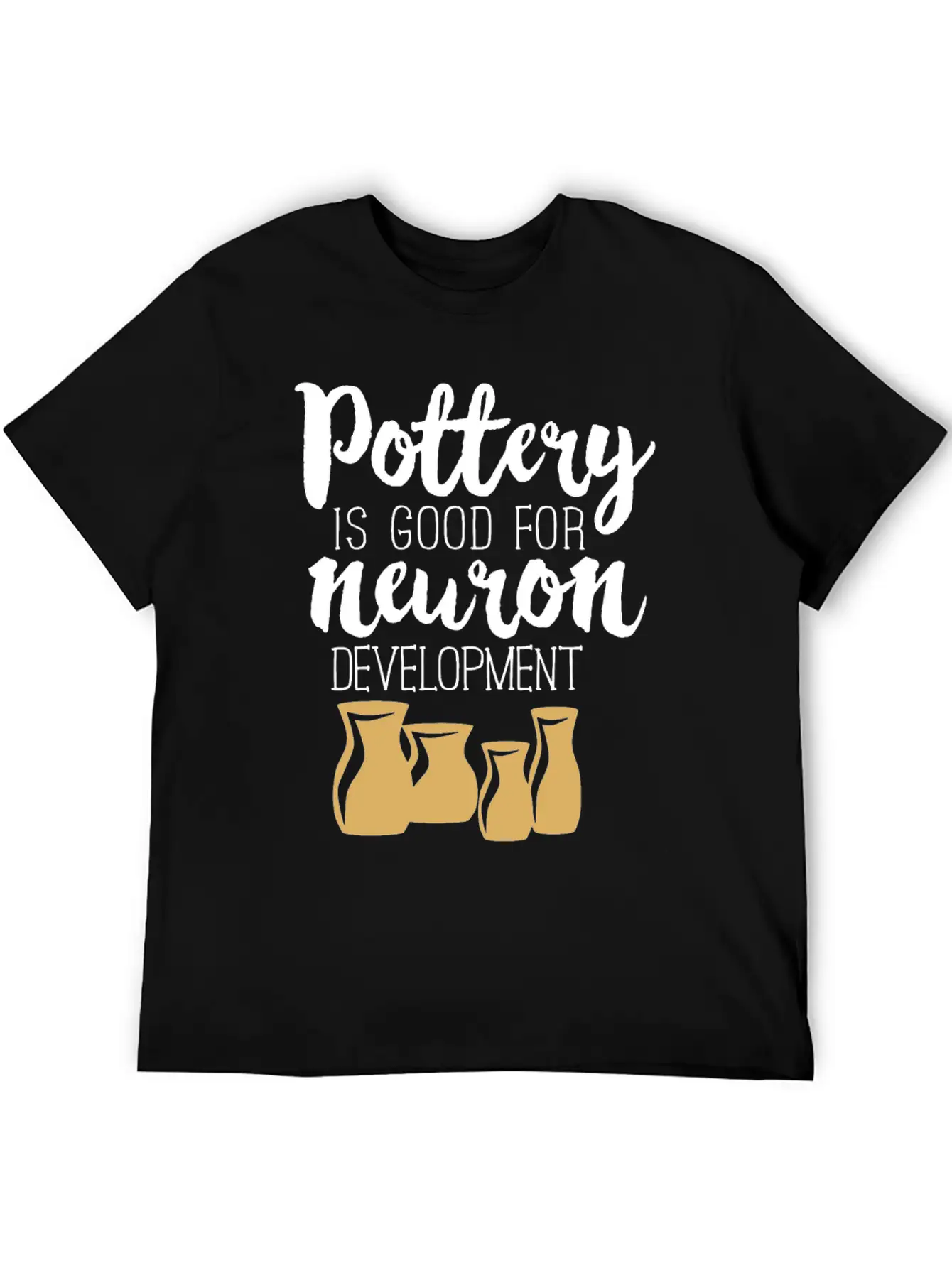 Pottery Gifts Anniversary Funny Ceramics Neuron Basic Graphic T-Shirt – Daily Comfort In Soft Cotton