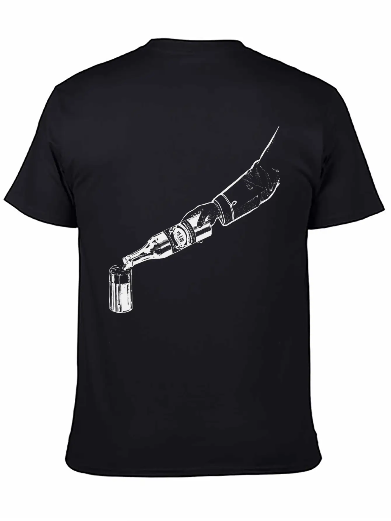 Pouring A Beer Modern Fit Casual T-Shirt – Clean And Versatile Design