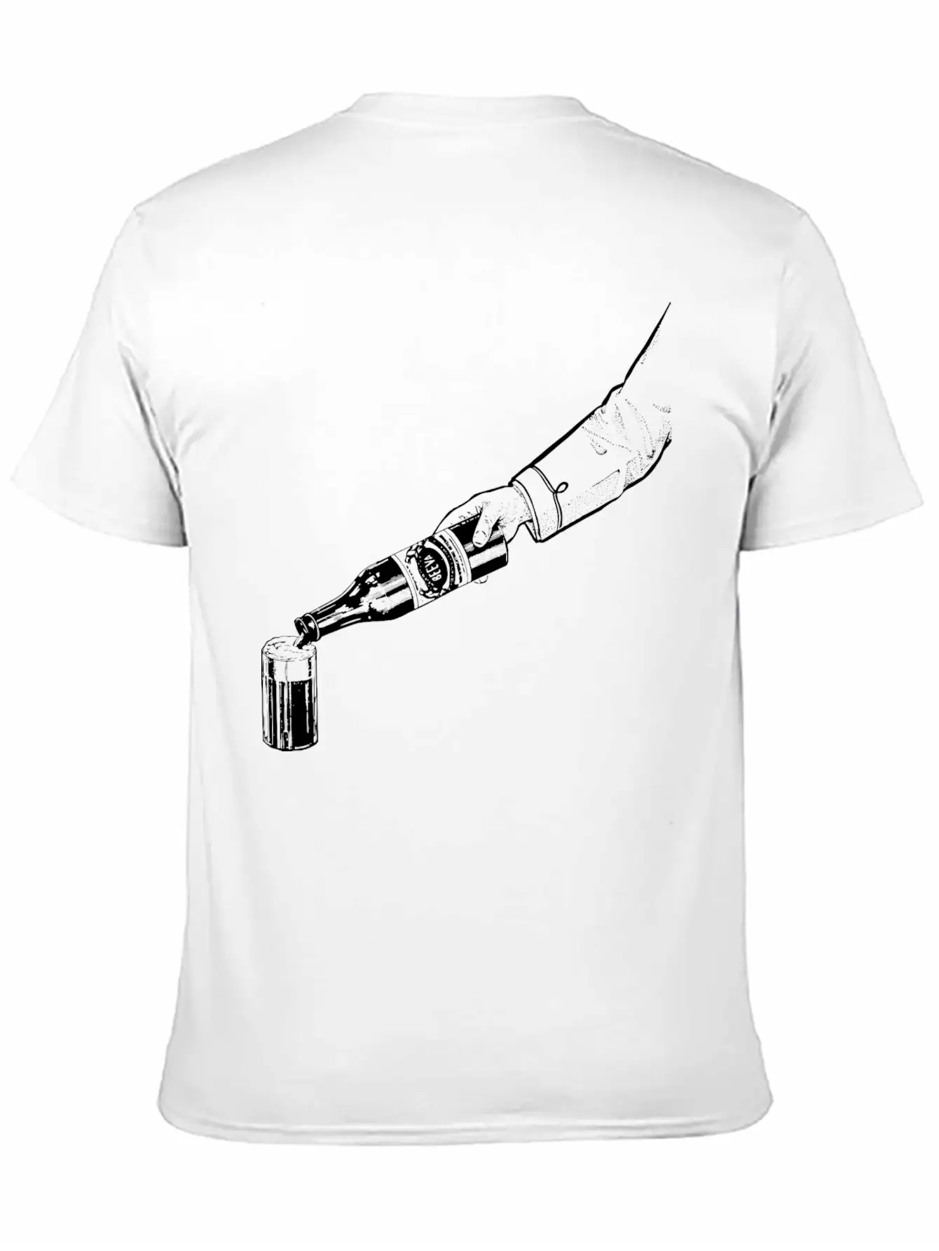 Pouring A Beer Modern Fit Casual T-Shirt – Clean And Versatile Design