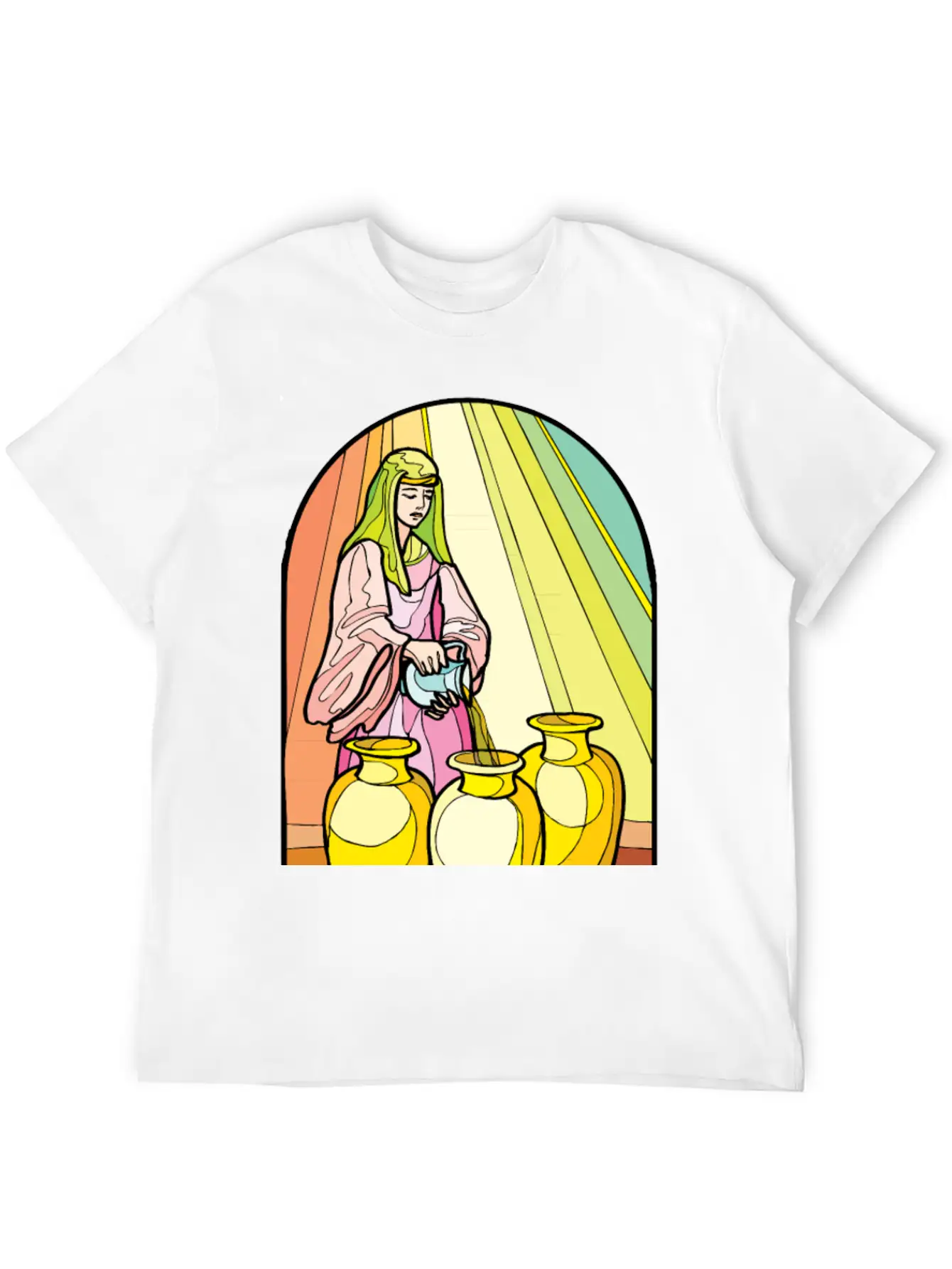 Pouring Olive Oil Basic Graphic T-Shirt – Daily Comfort In Soft Cotton