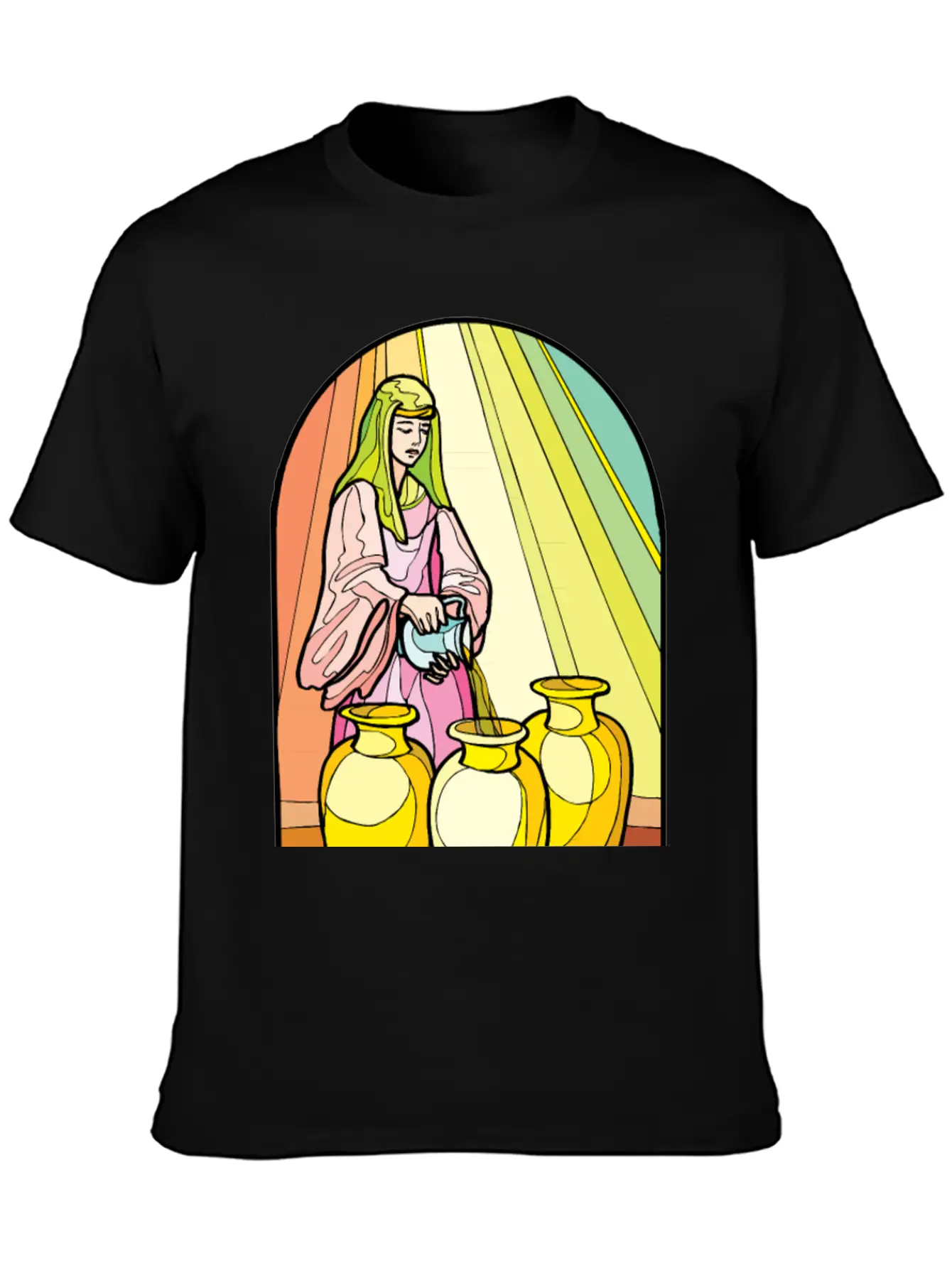 Pouring Olive Oil Basic Graphic T-Shirt – Daily Comfort In Soft Cotton