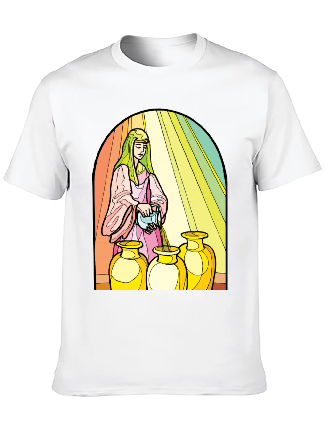 Pouring Olive Oil Basic Graphic T-Shirt – Daily Comfort In Soft Cotton