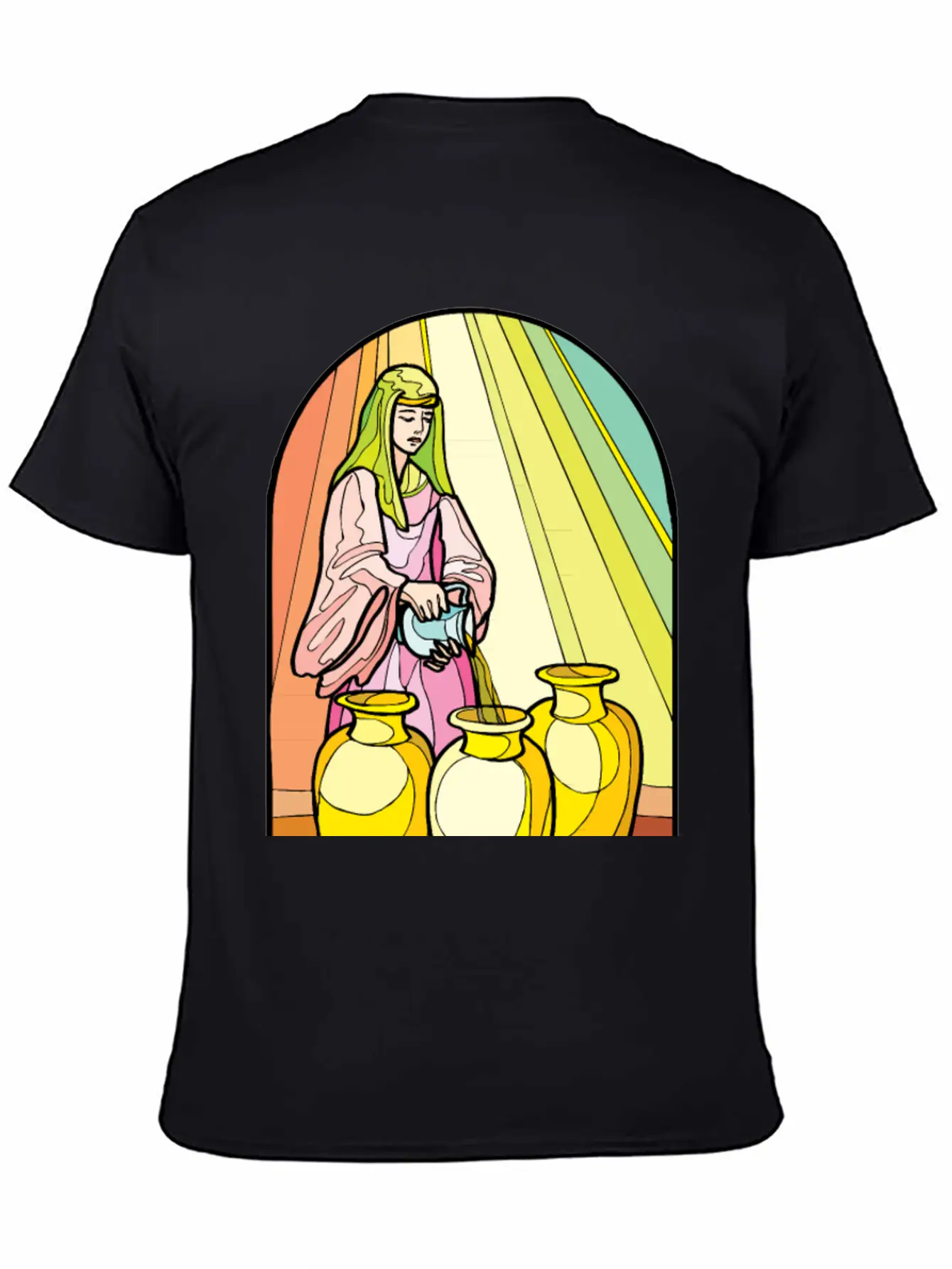 Pouring Olive Oil Basic Graphic T-Shirt – Daily Comfort In Soft Cotton