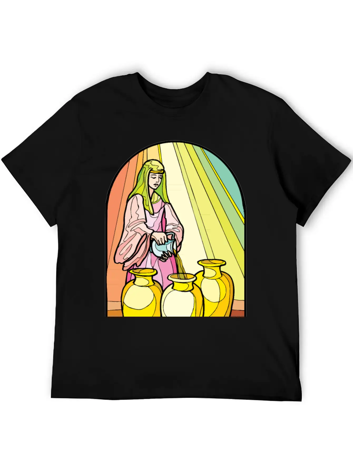 Pouring Olive Oil Basic Graphic T-Shirt – Daily Comfort In Soft Cotton