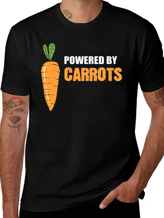 Powered By Carrots Agriculturist Gift Essential Cotton Tee For Daily Outfits – Unisex Style