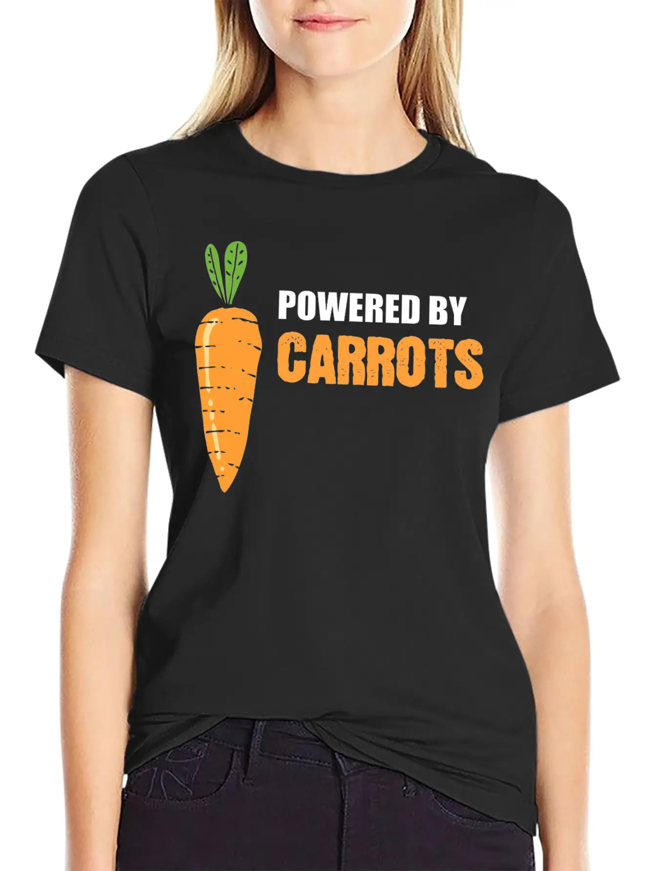 Powered By Carrots Agriculturist Gift Essential Cotton Tee For Daily Outfits – Unisex Style