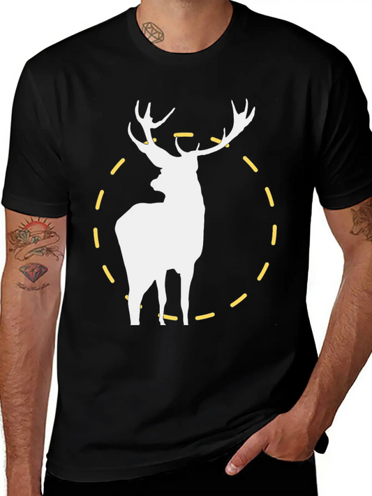 Powerful Elk Classic Fit Graphic Tee For Daily Comfort – Unisex Cotton Shirt