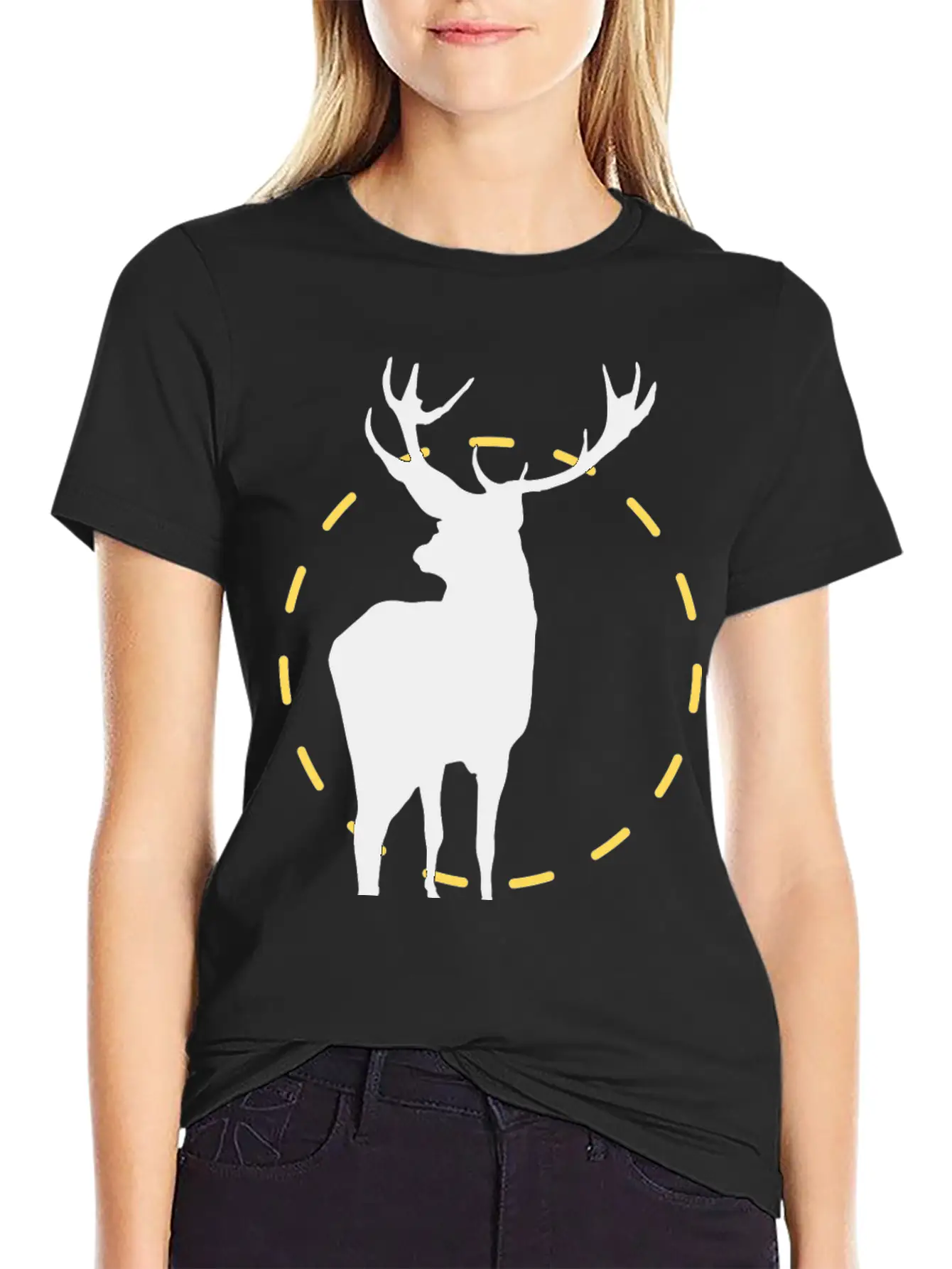Powerful Elk Classic Fit Graphic Tee For Daily Comfort – Unisex Cotton Shirt