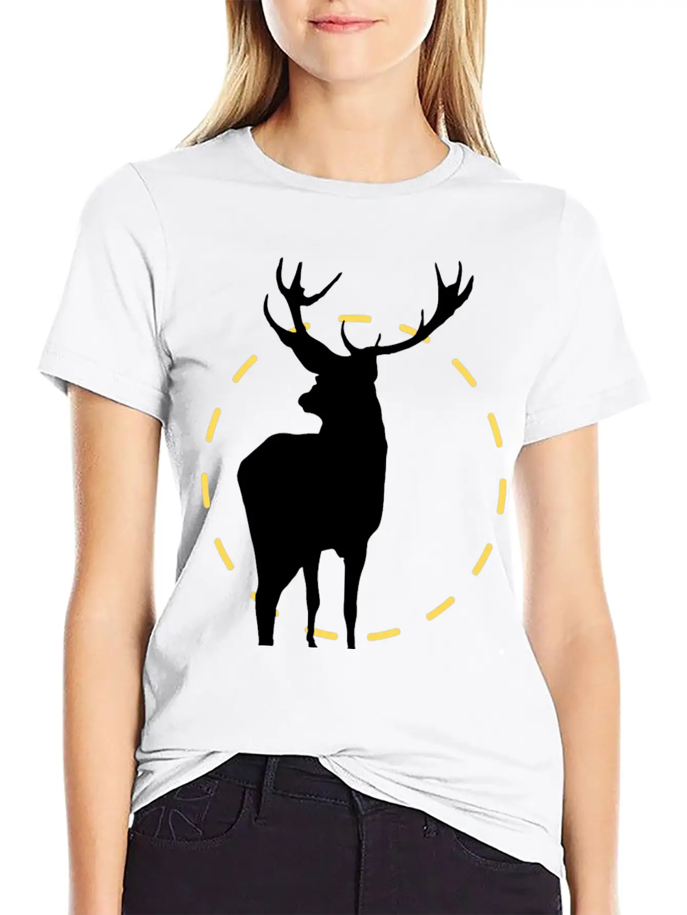 Powerful Elk Classic Fit Graphic Tee For Daily Comfort – Unisex Cotton Shirt