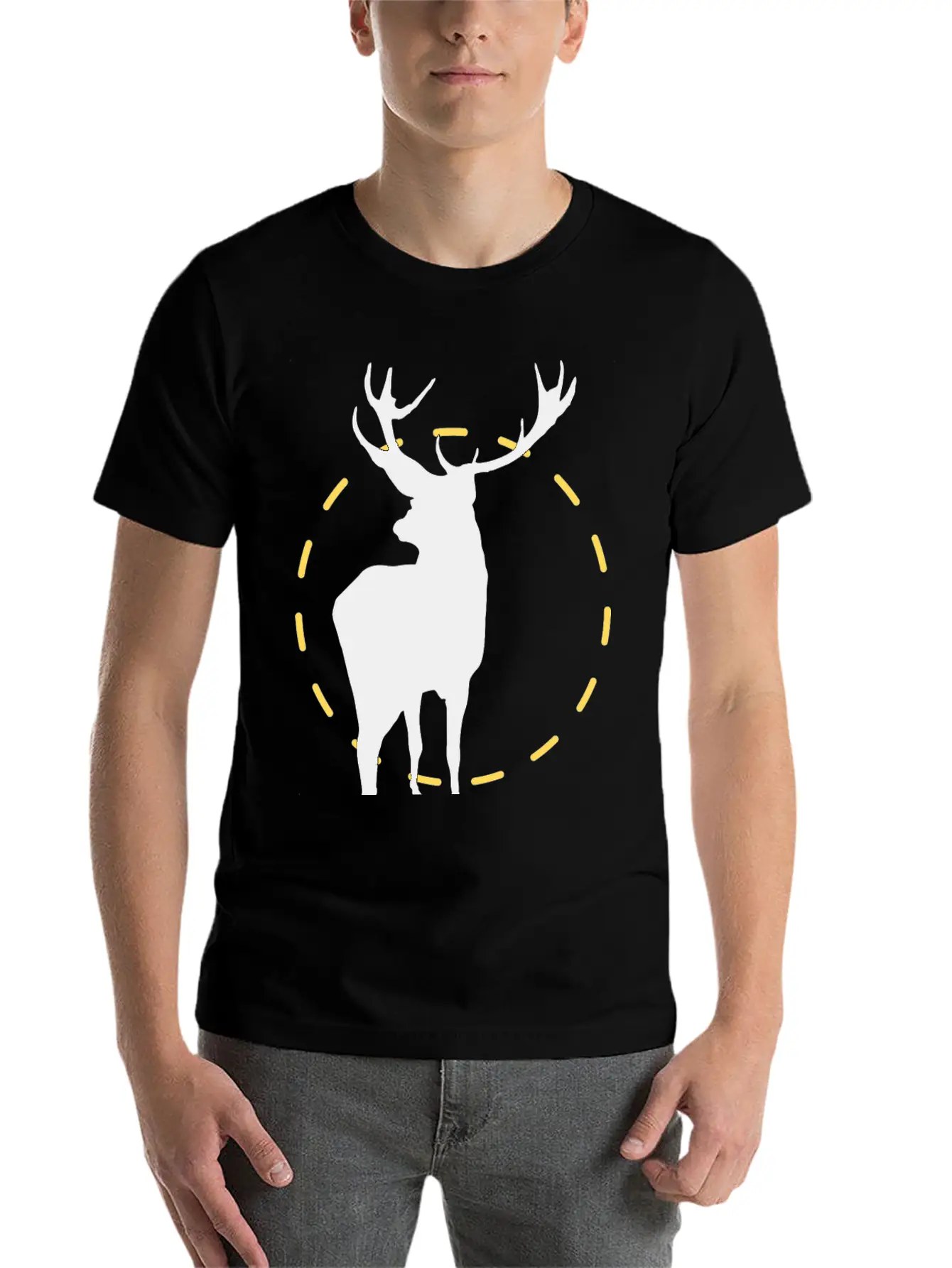Powerful Elk Classic Fit Graphic Tee For Daily Comfort – Unisex Cotton Shirt