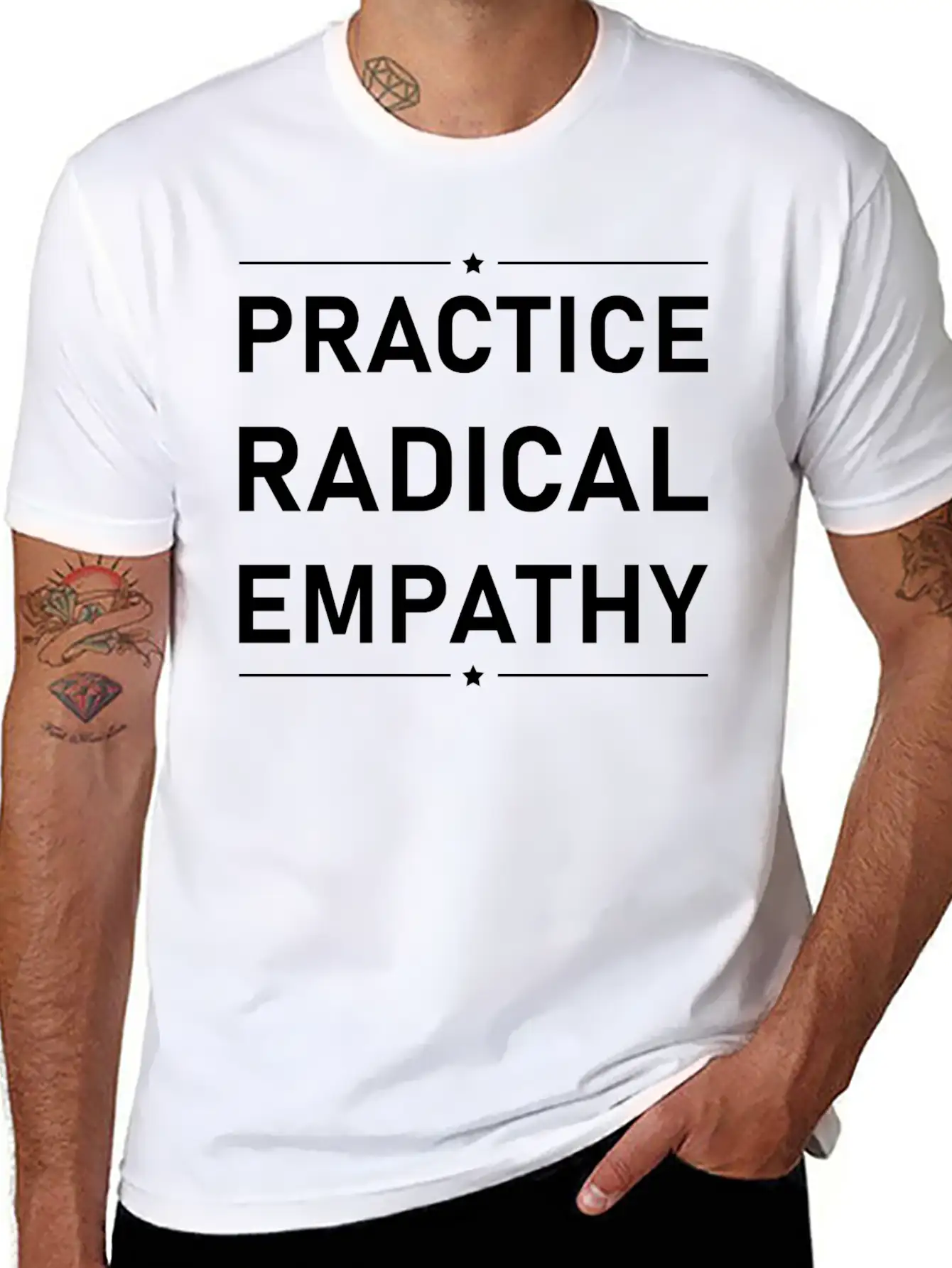 Practice Radical Empathy Basic Graphic T-Shirt – Daily Comfort In Soft Cotton