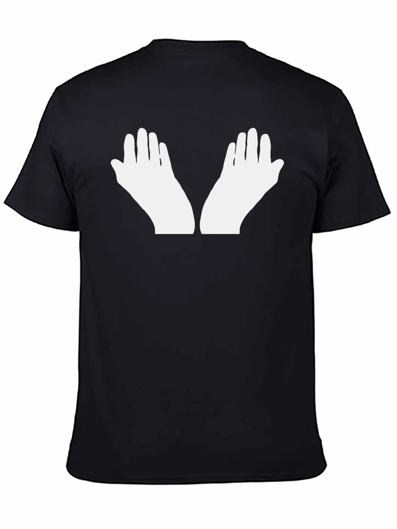 Prayer Hands Silhouette Soft Cotton Short Sleeve Tee – Unisex Wardrobe Staple
