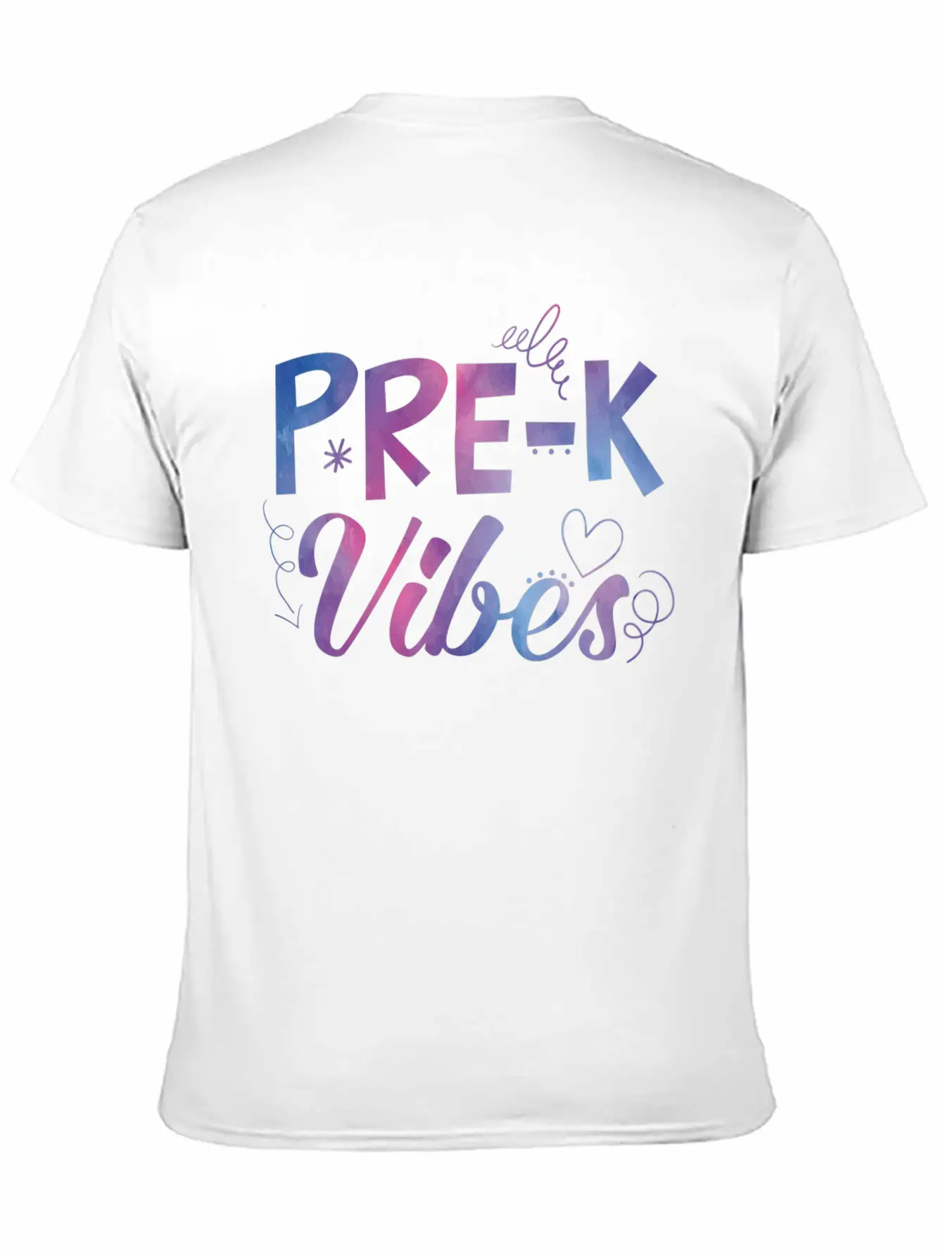 Pre-k Vibes Back To School Tie Dye Teacher Student Lightweight Cotton T-Shirt – Daily Comfort Graphic Shirt