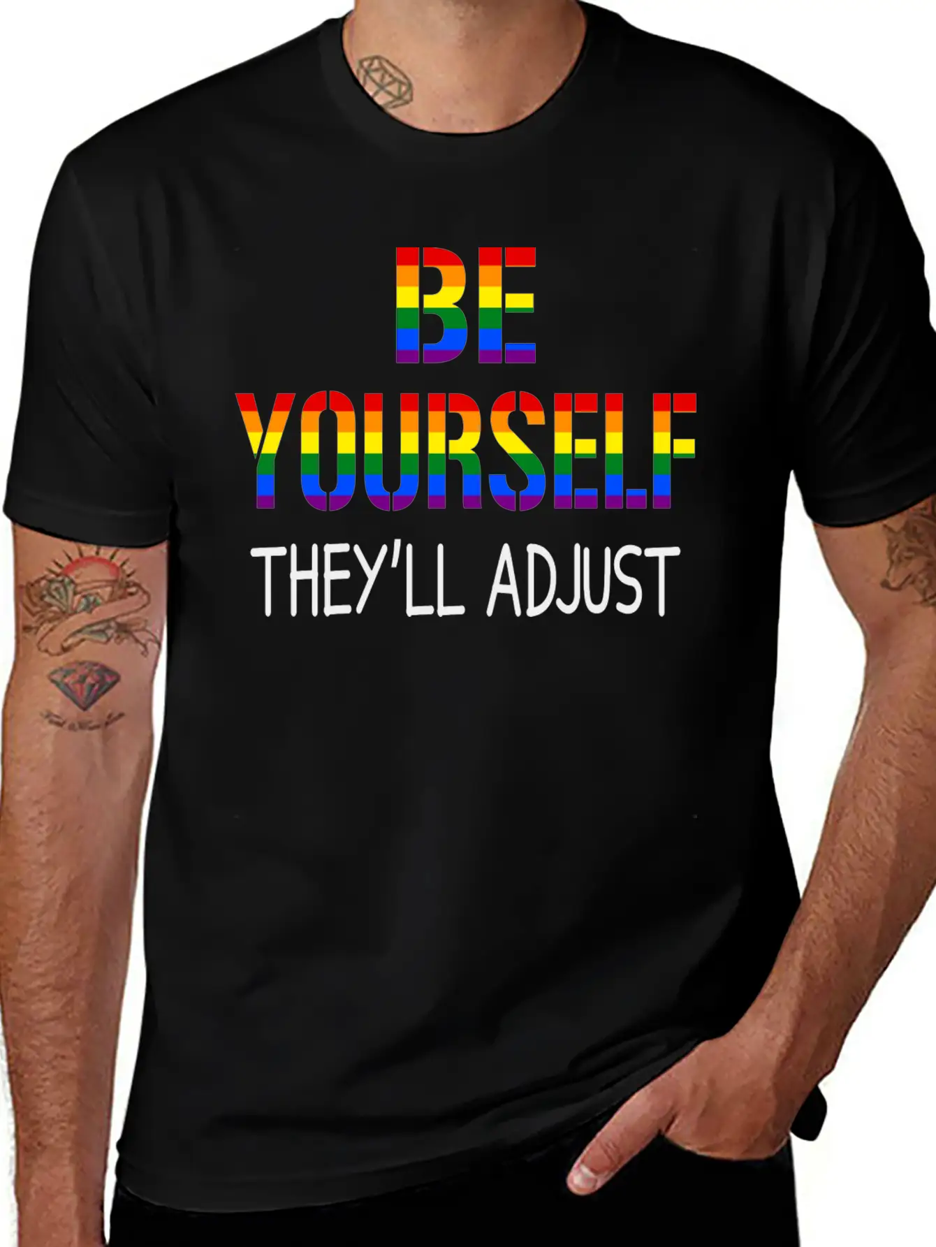 Pride Be Yourself Essential Cotton Tee For Daily Outfits – Unisex Style