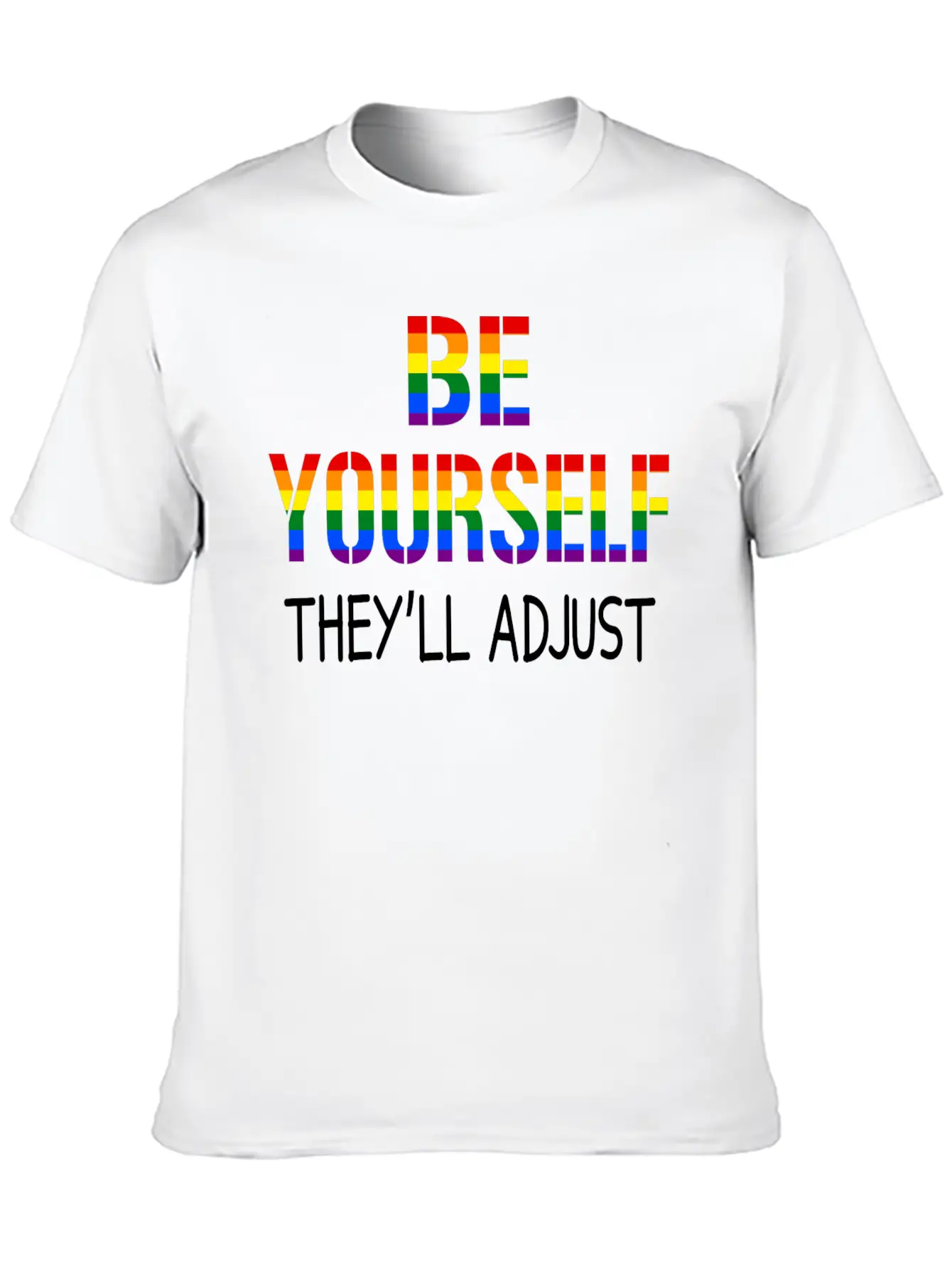 Pride Be Yourself Essential Cotton Tee For Daily Outfits – Unisex Style