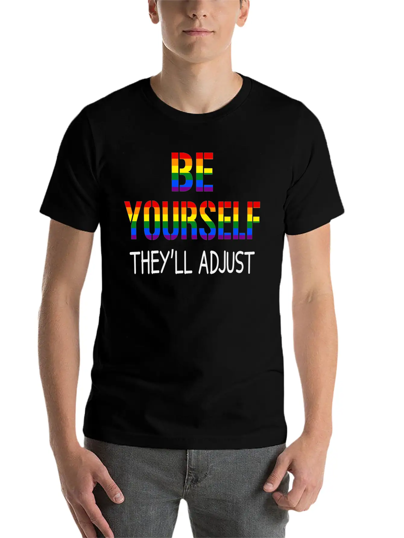 Pride Be Yourself Essential Cotton Tee For Daily Outfits – Unisex Style