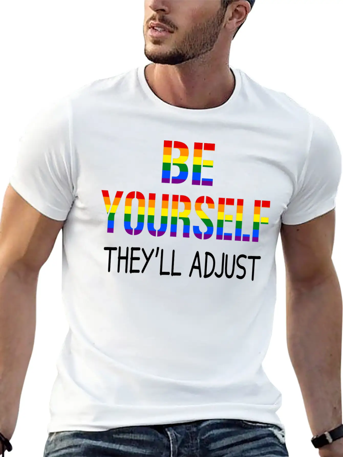 Pride Be Yourself Essential Cotton Tee For Daily Outfits – Unisex Style