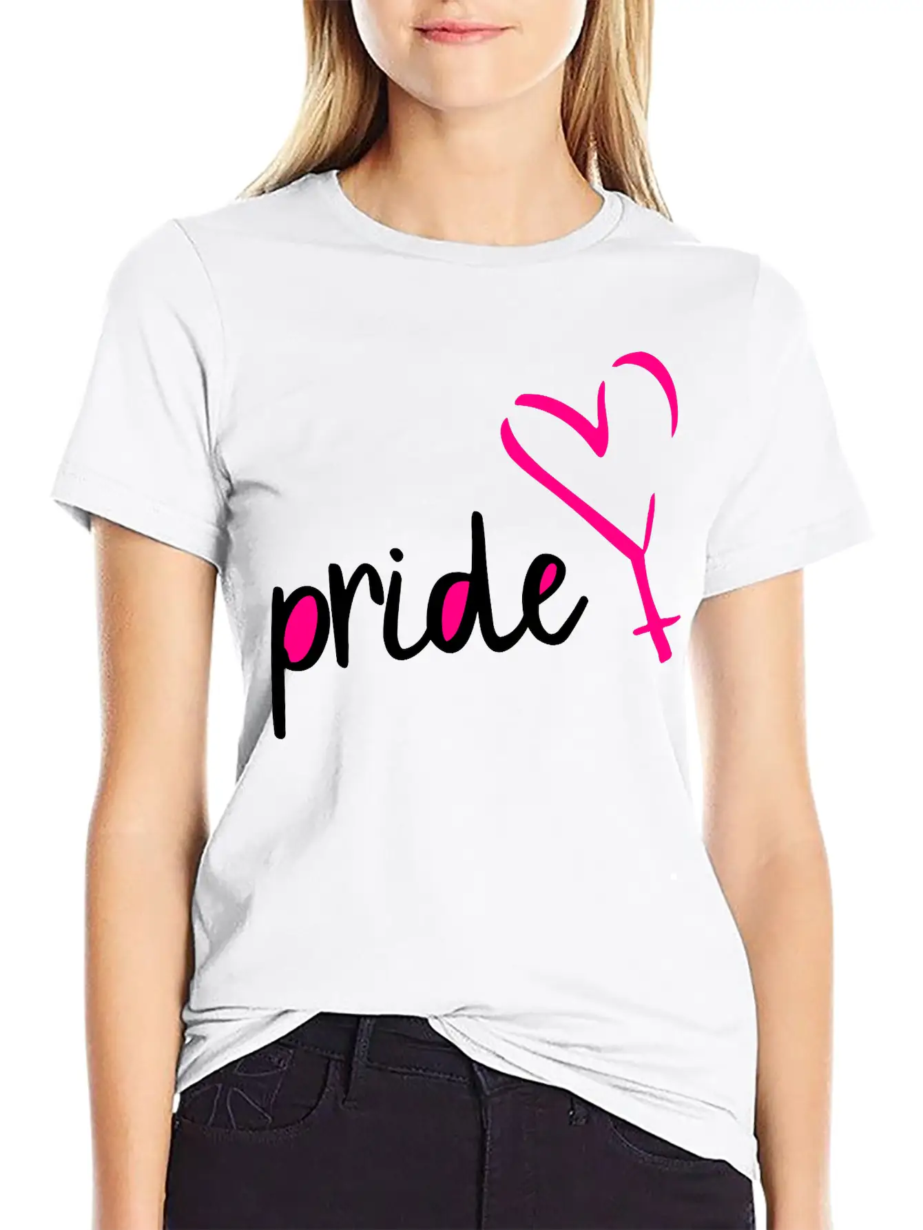 Pride Female Gender Symbol Heart Feminism Classic Fit Graphic Tee For Daily Comfort – Unisex Cotton Shirt