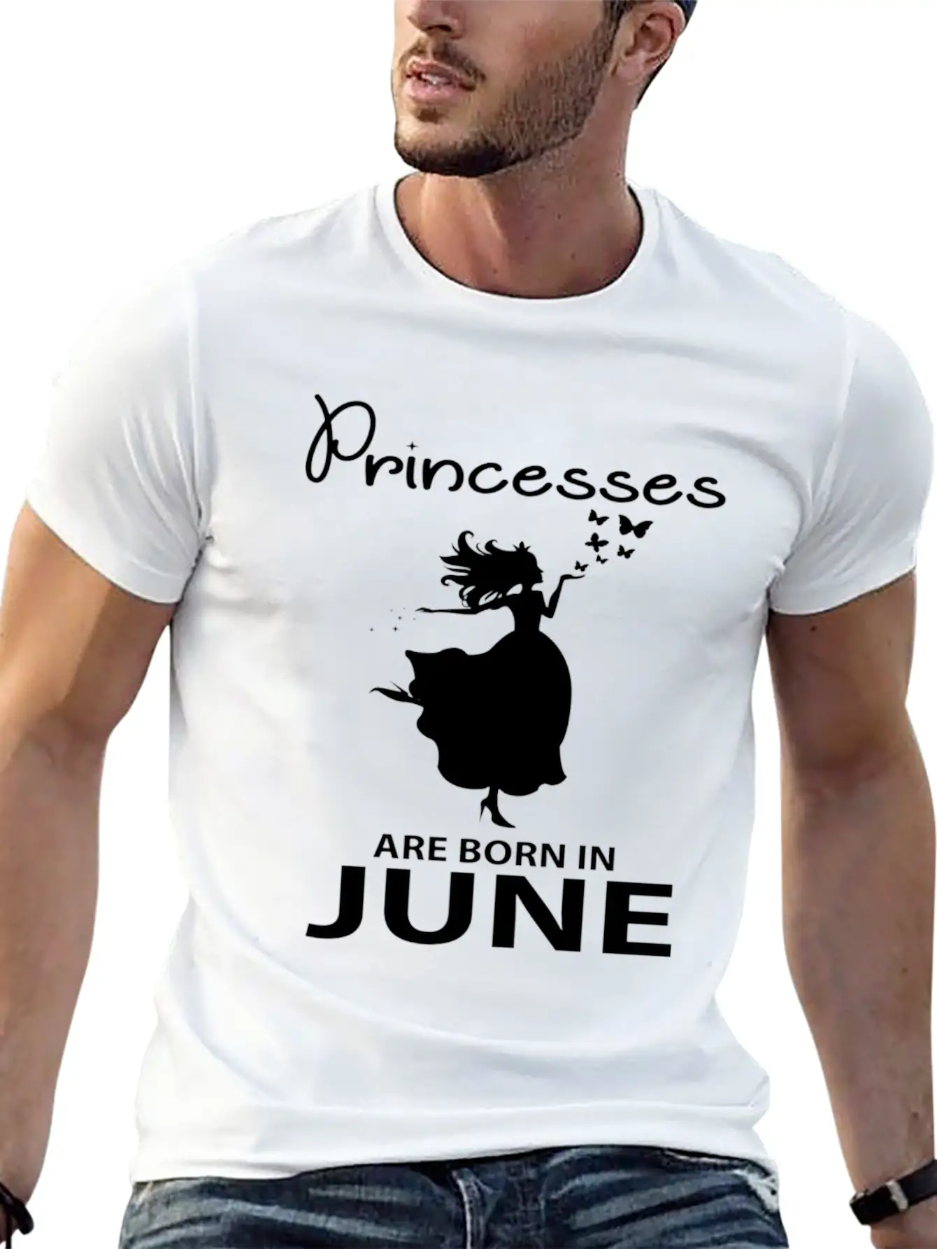 Princesses Are Born In June Yes I Am A Princess Relaxed Everyday Tee – Lightweight And Durable Cotton