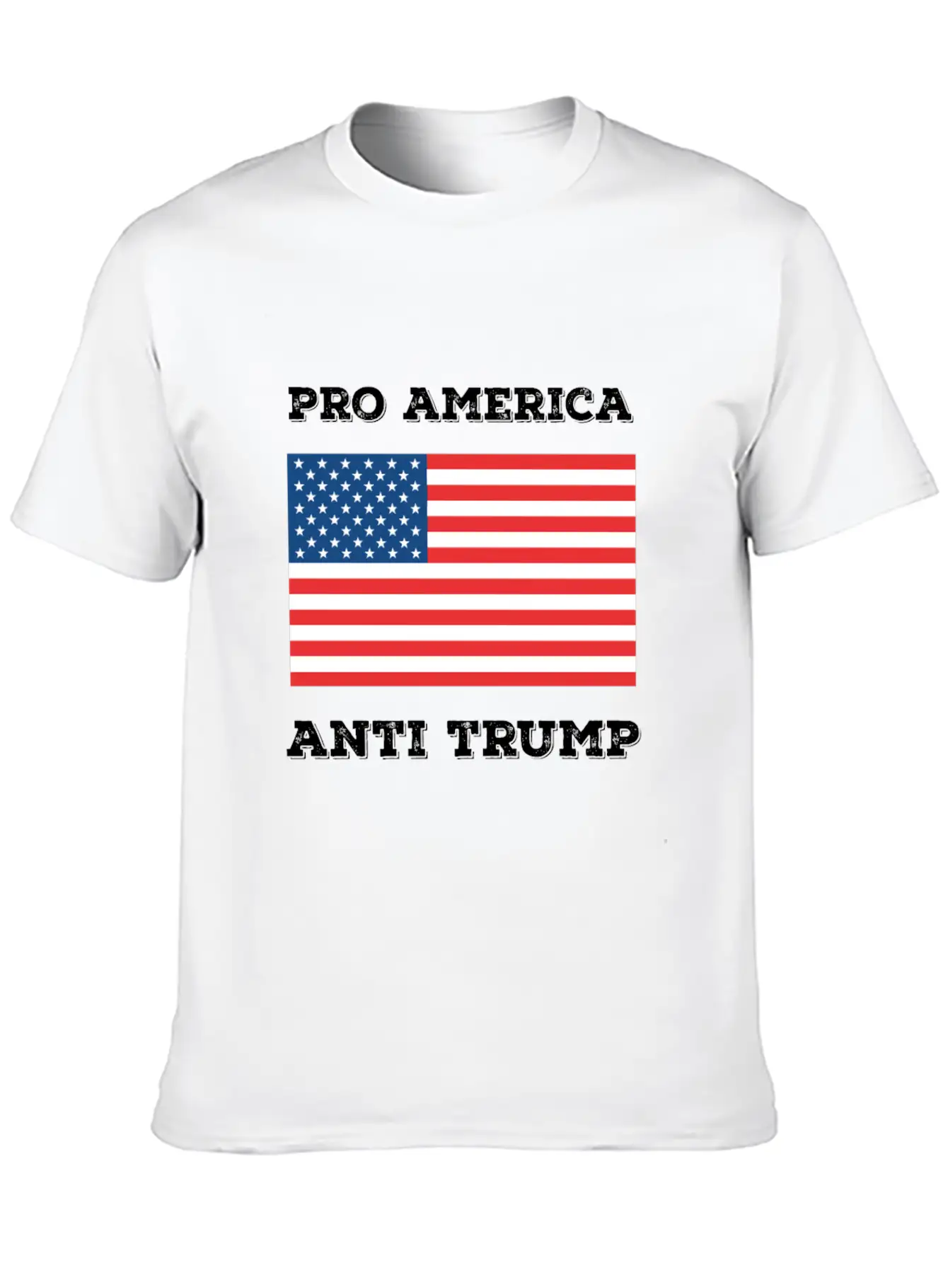 Pro America Anti Trump Modern Fit Casual T-Shirt ��� Clean And Versatile Design