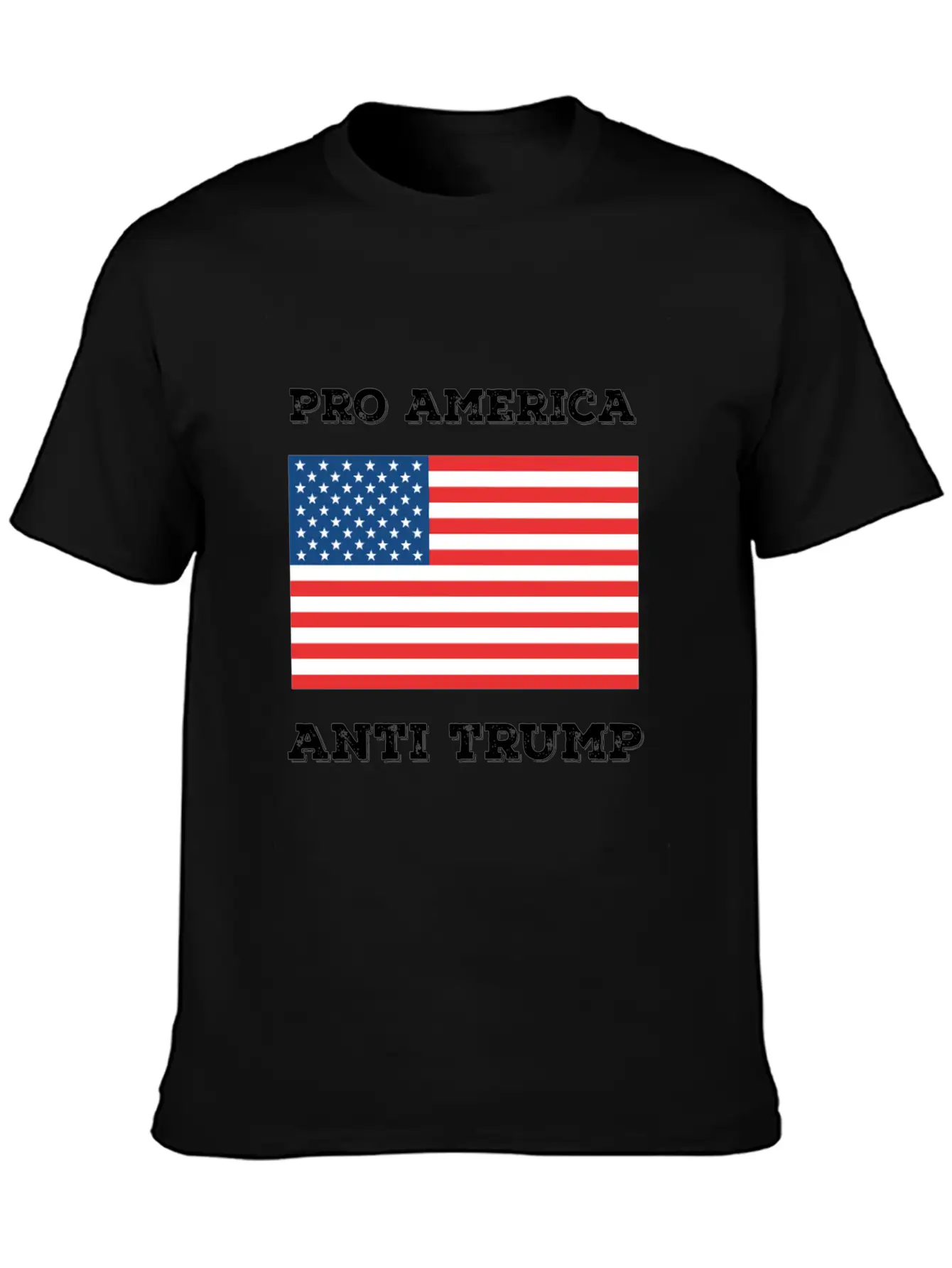 Pro America Anti Trump Modern Fit Casual T-Shirt ��� Clean And Versatile Design