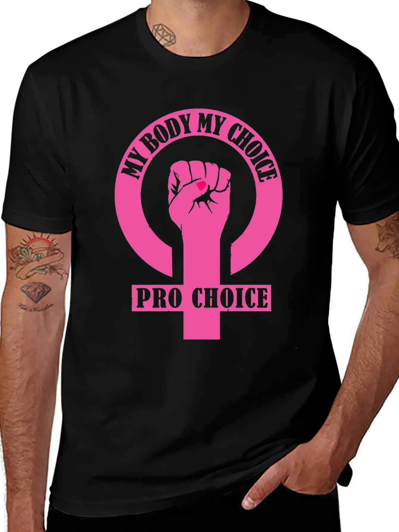Pro Choice, Feminist My Body My Choice Unisex Casual T-Shirt – Clean Design For Daily Comfort