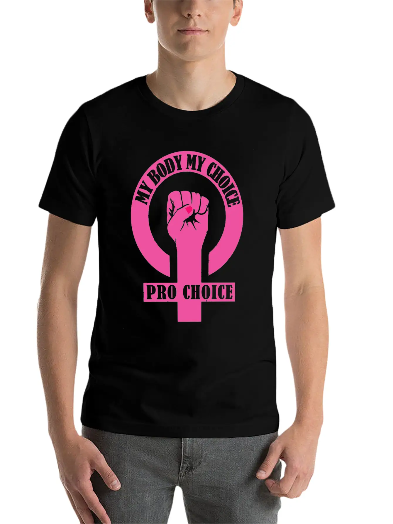 Pro Choice, Feminist My Body My Choice Unisex Casual T-Shirt – Clean Design For Daily Comfort