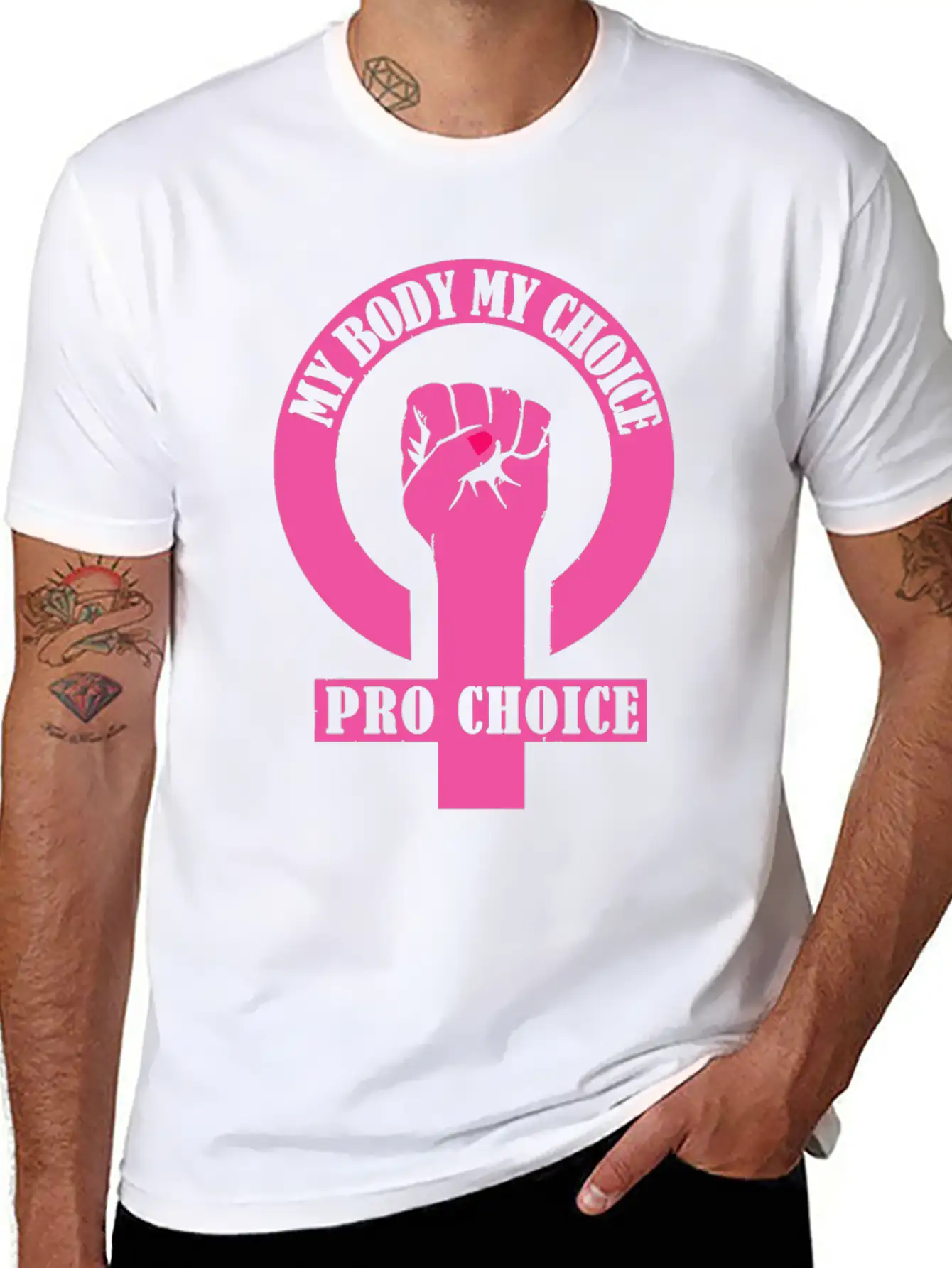 Pro Choice, Feminist My Body My Choice Unisex Casual T-Shirt – Clean Design For Daily Comfort