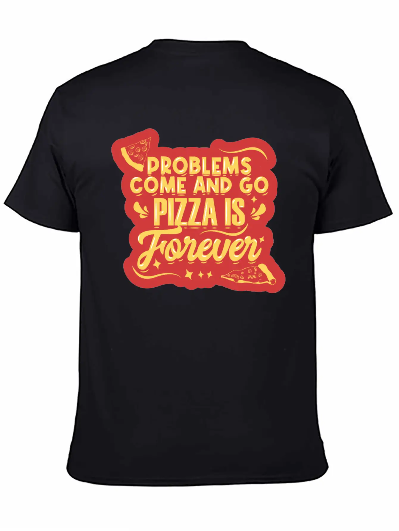 Problem Come And Go Lightweight Cotton T-Shirt – Daily Comfort Graphic Shirt