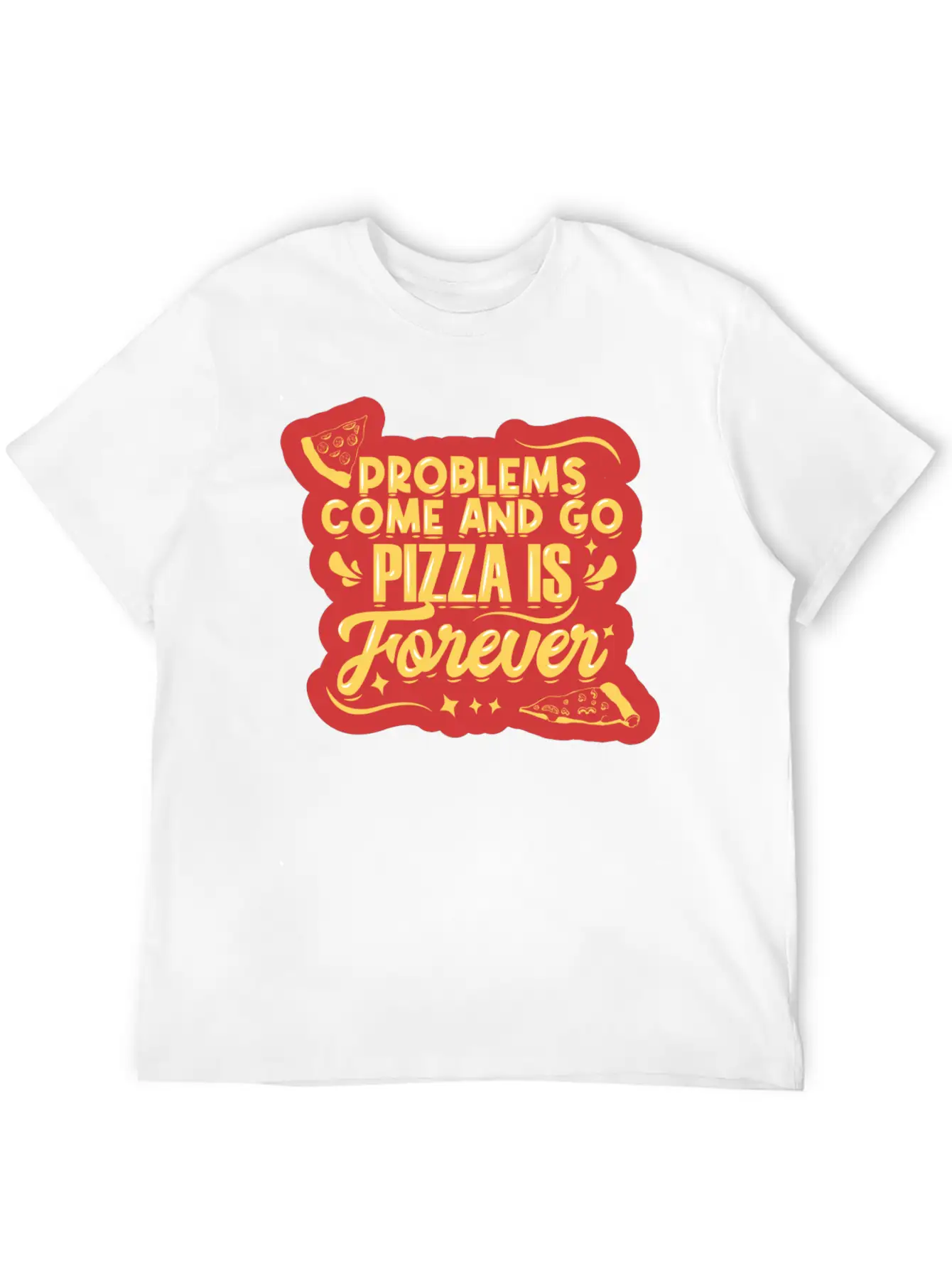 Problem Come And Go Lightweight Cotton T-Shirt – Daily Comfort Graphic Shirt