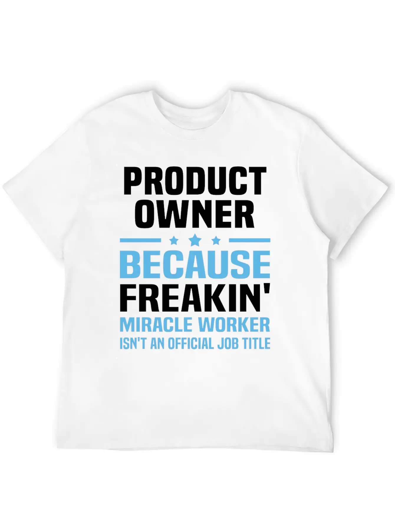 Product Owner Classic Fit Graphic Tee For Daily Comfort – Unisex Cotton Shirt