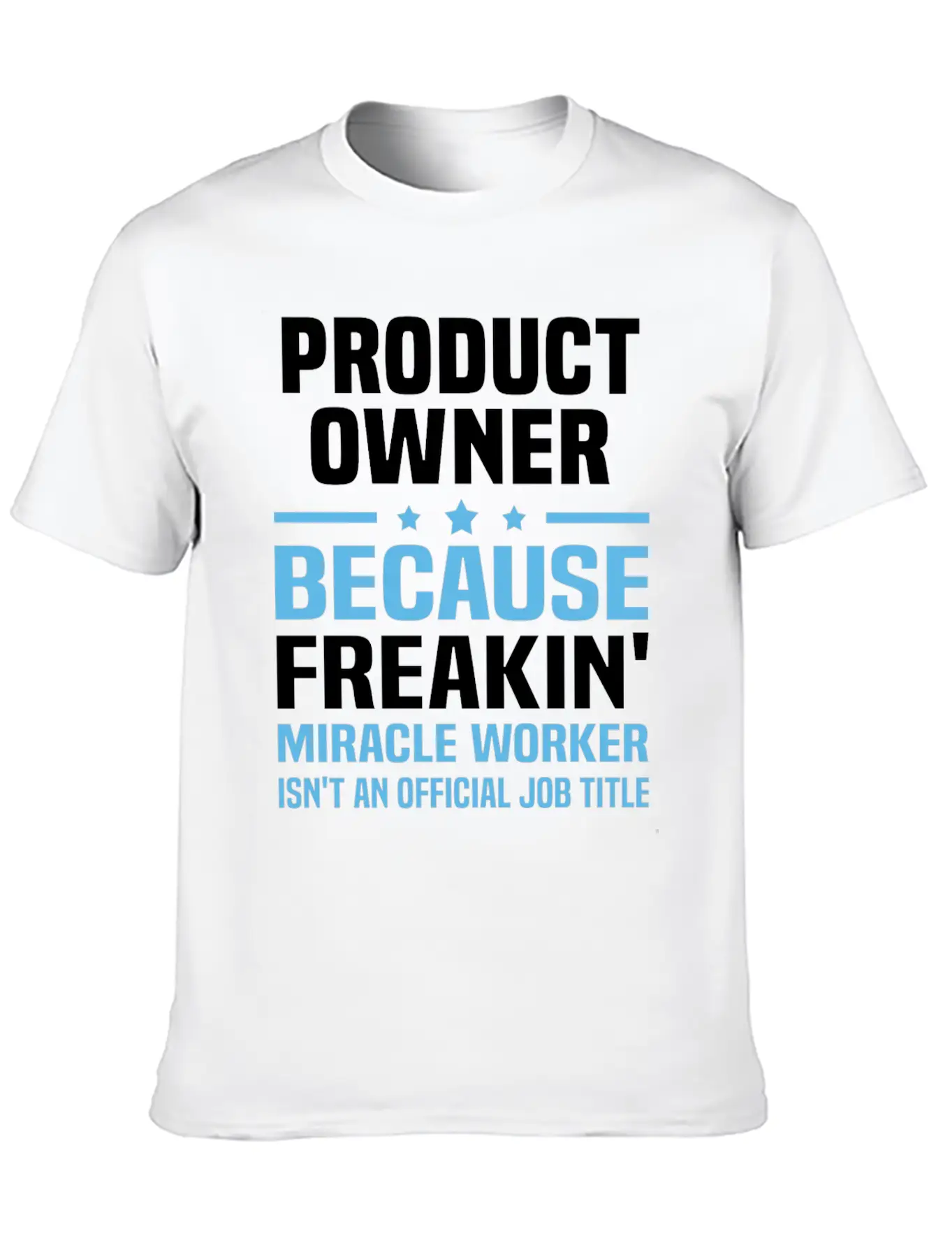 Product Owner Classic Fit Graphic Tee For Daily Comfort – Unisex Cotton Shirt