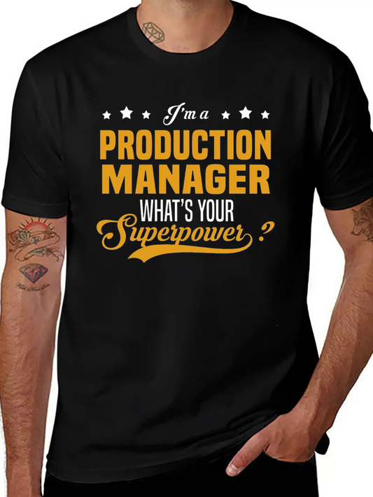 Production Manager Modern Fit Casual T-Shirt ��� Clean And Versatile Design