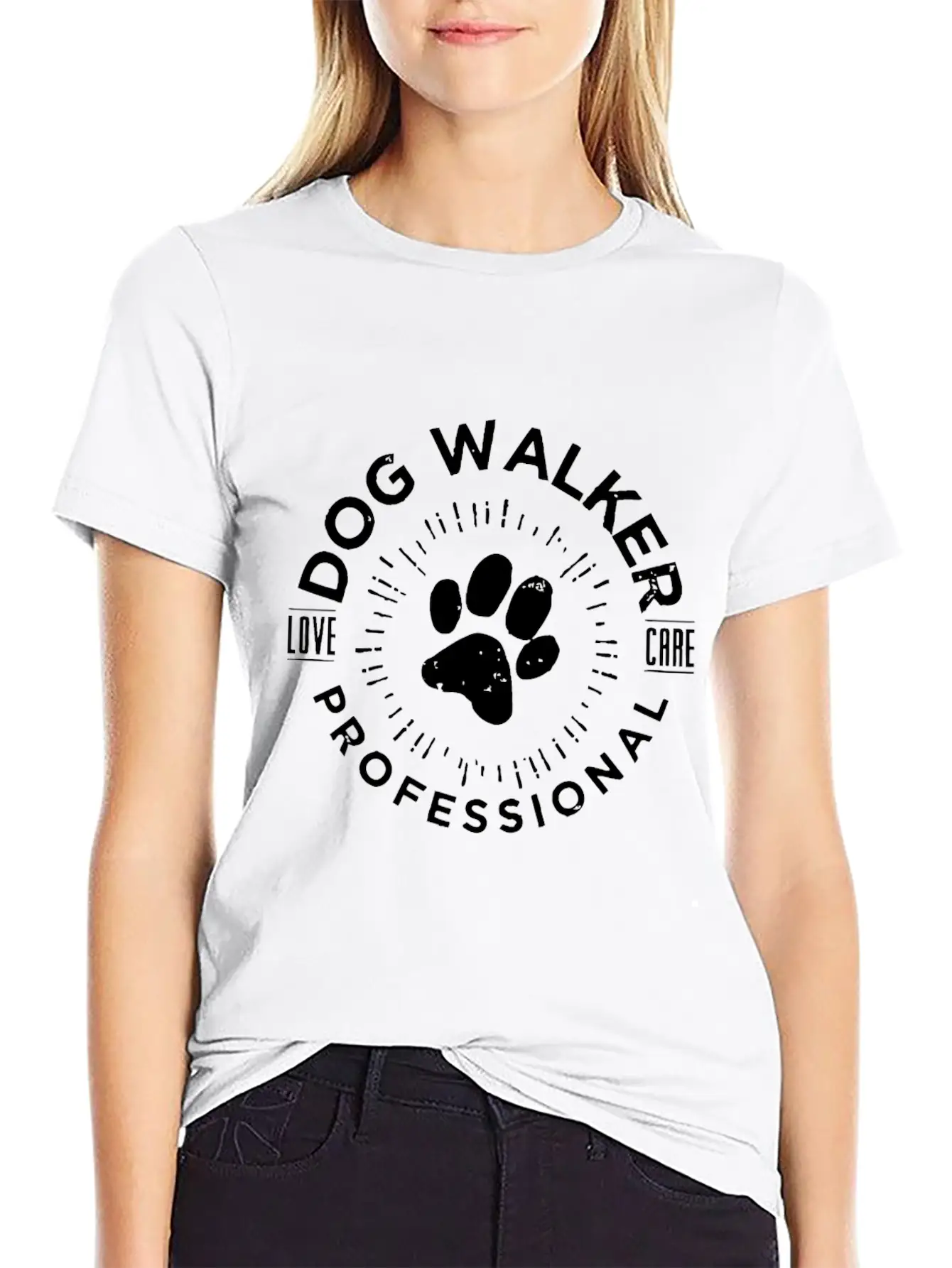 Professional Dog Walkerlove Dog Walkcute Dog Walkd Soft Cotton Short Sleeve Tee – Unisex Wardrobe Staple