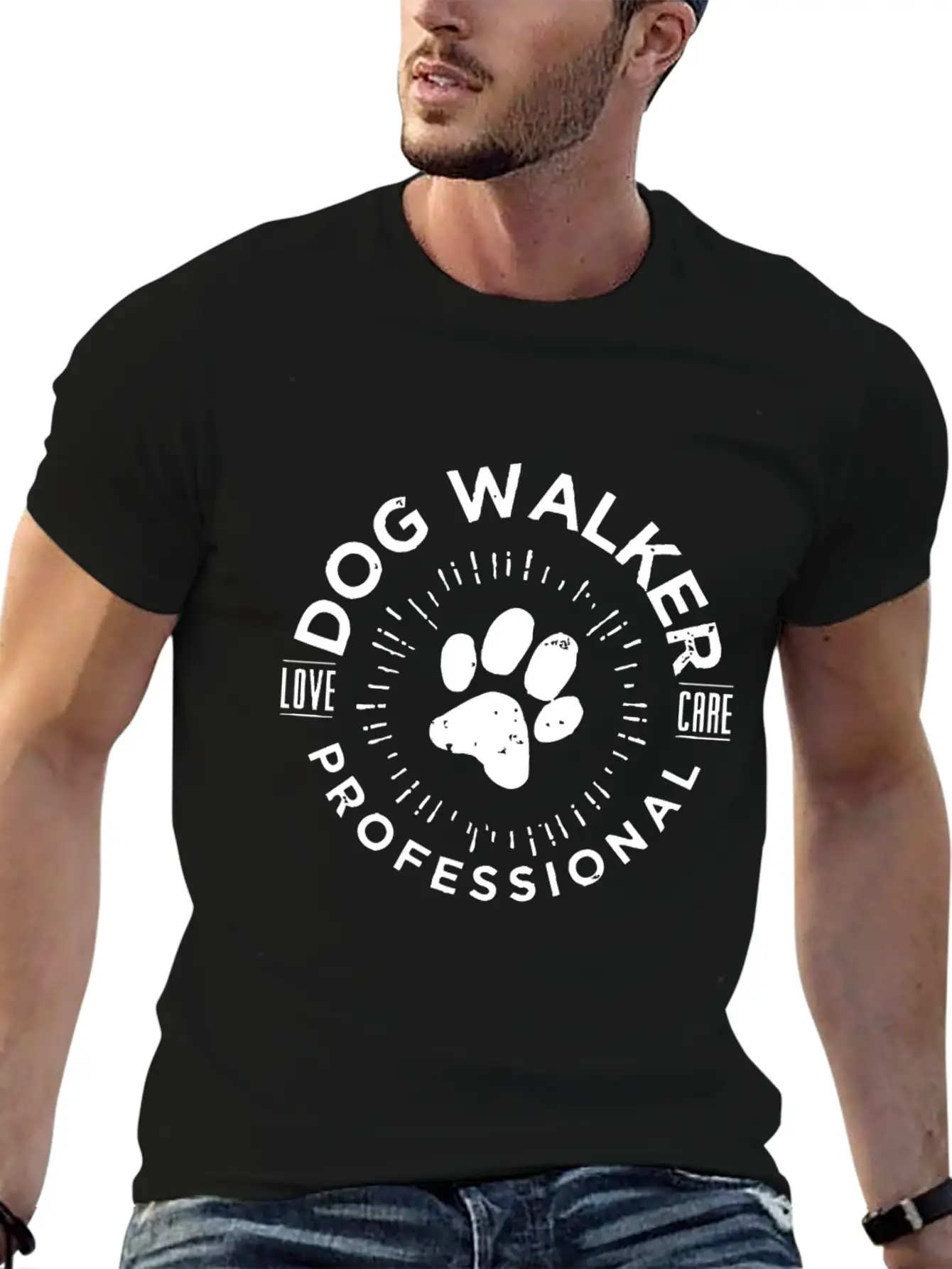 Professional Dog Walkerlove Dog Walkcute Dog Walkd Soft Cotton Short Sleeve Tee – Unisex Wardrobe Staple