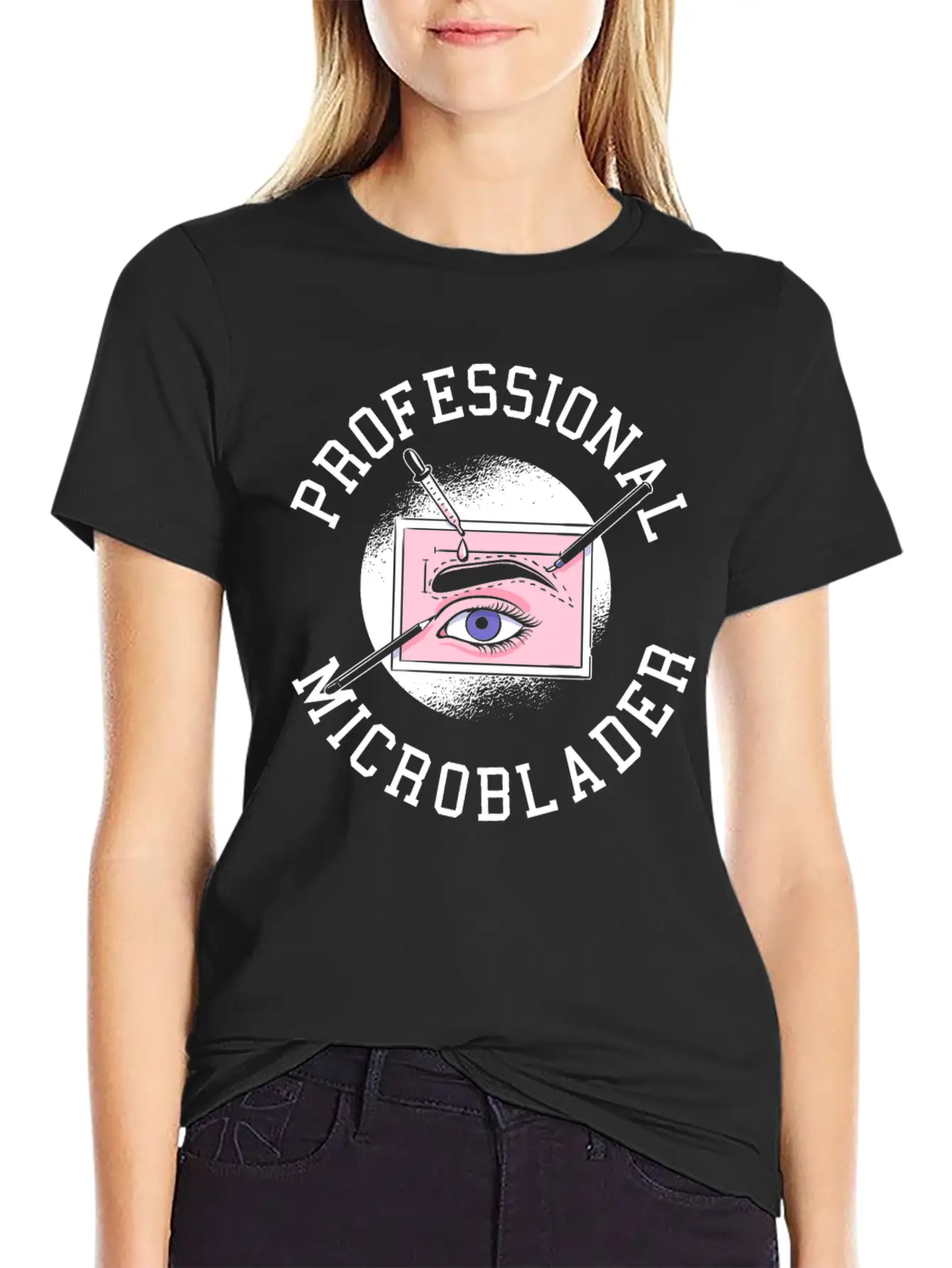 Professional Microblader Brow Artist Lash Expert Classic Fit Graphic Tee For Daily Comfort – Unisex Cotton Shirt