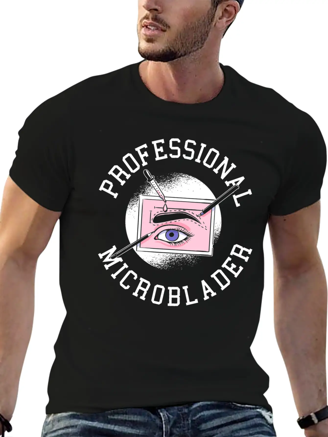 Professional Microblader Brow Artist Lash Expert Classic Fit Graphic Tee For Daily Comfort – Unisex Cotton Shirt