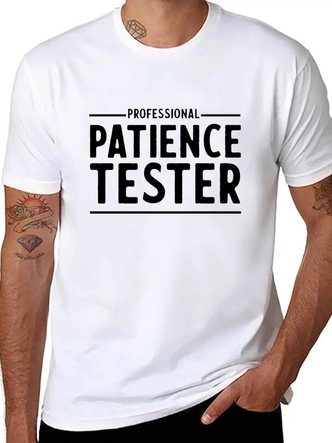 Professional Patience Tester Relaxed Everyday Tee – Lightweight And Durable Cotton