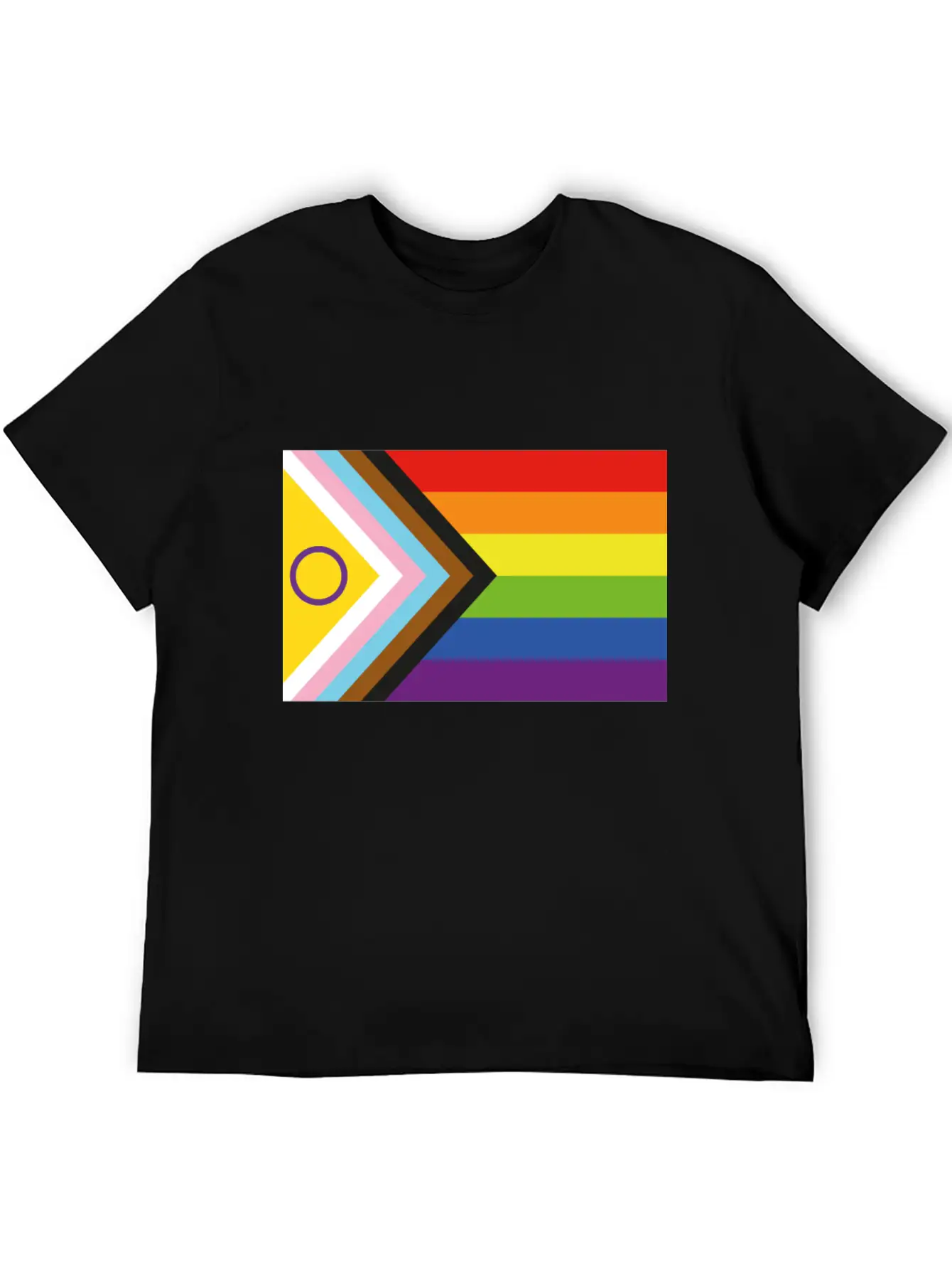 Progressive Pride Flag Relaxed Everyday Tee – Lightweight And Durable Cotton