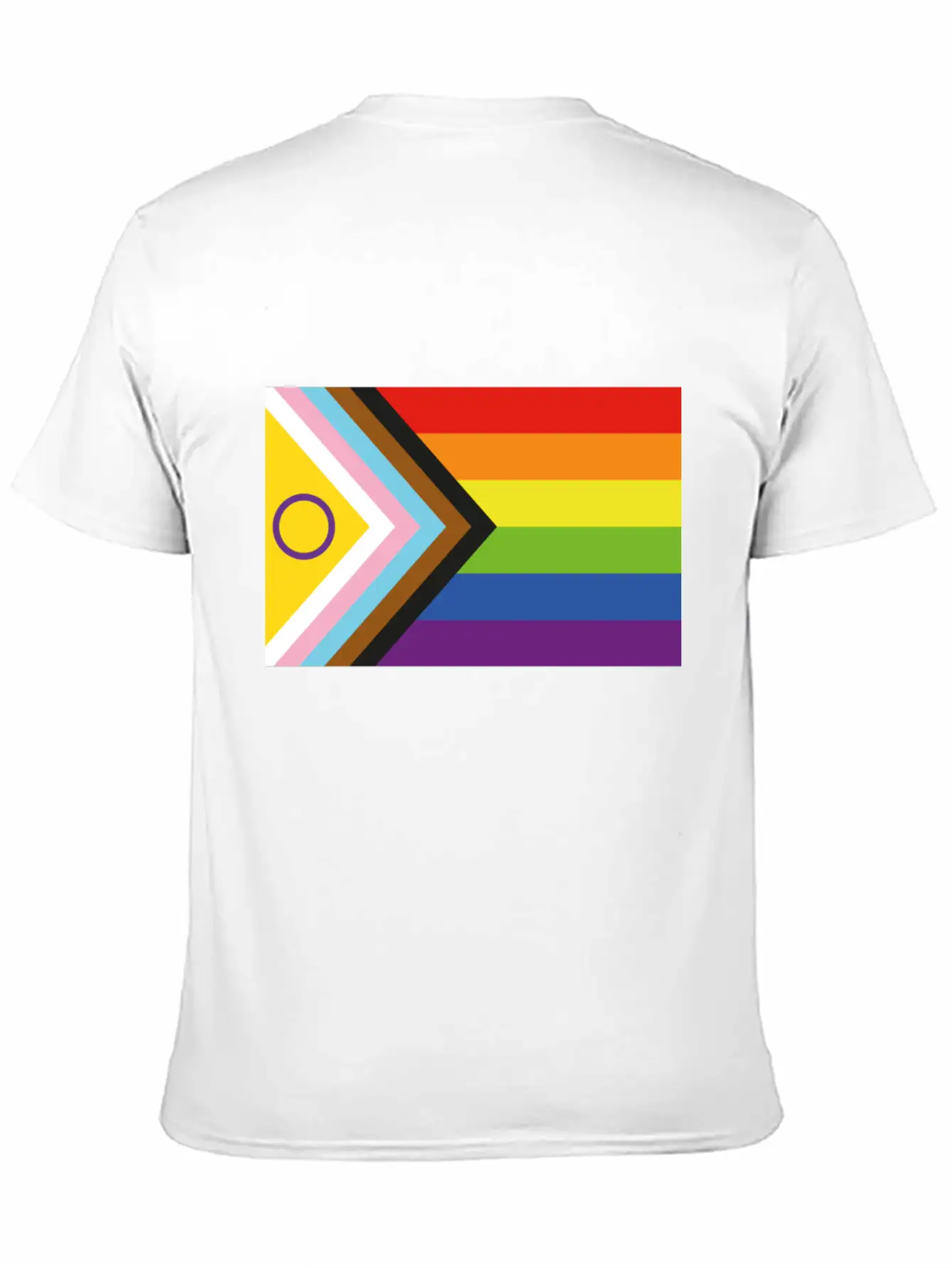 Progressive Pride Flag Relaxed Everyday Tee – Lightweight And Durable Cotton