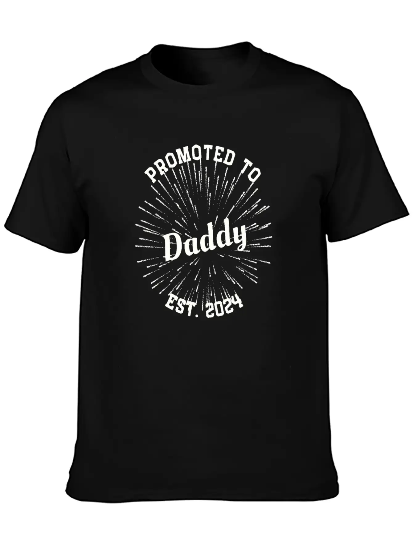 Promoted To Daddy Baby Announcement New-born Baby Lightweight Cotton T-Shirt – Daily Comfort Graphic Shirt