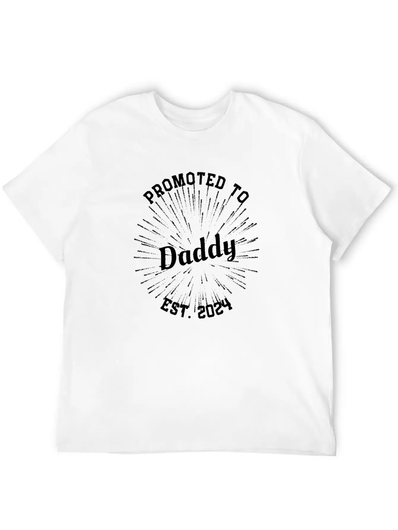 Promoted To Daddy Baby Announcement New-born Baby Lightweight Cotton T-Shirt – Daily Comfort Graphic Shirt