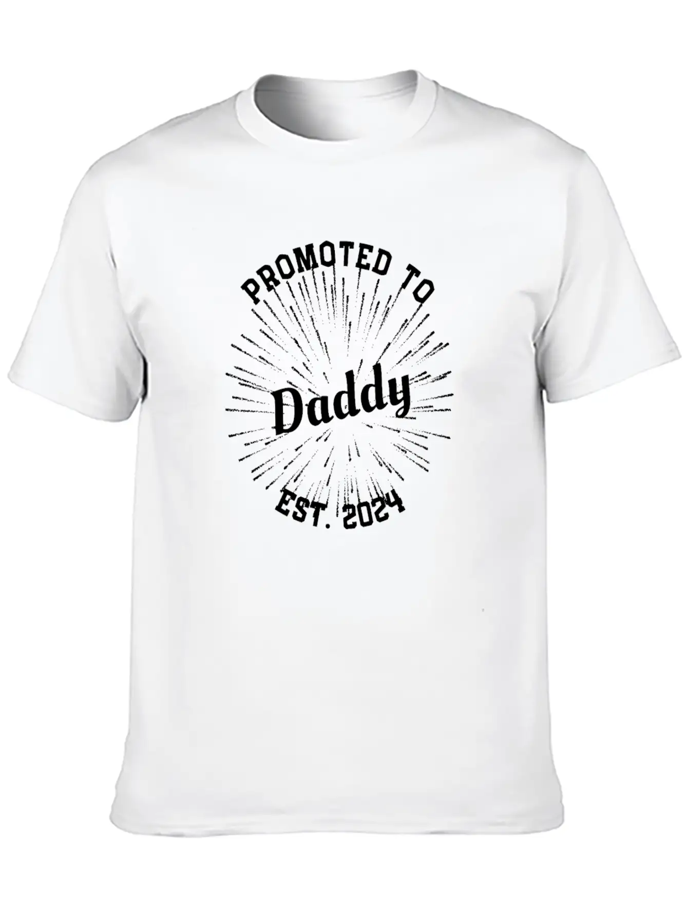 Promoted To Daddy Baby Announcement New-born Baby Lightweight Cotton T-Shirt – Daily Comfort Graphic Shirt