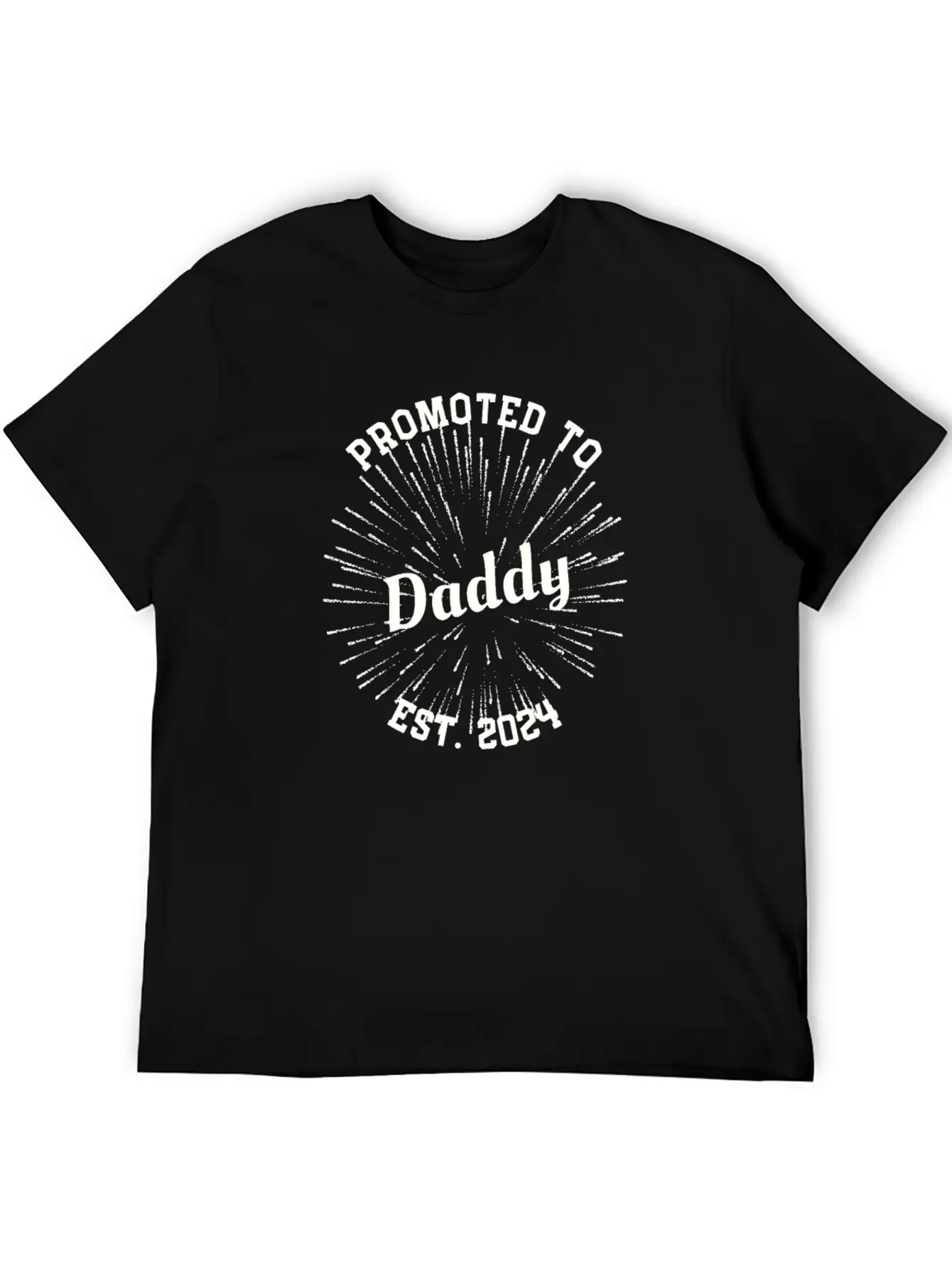 Promoted To Daddy Baby Announcement New-born Baby Lightweight Cotton T-Shirt – Daily Comfort Graphic Shirt