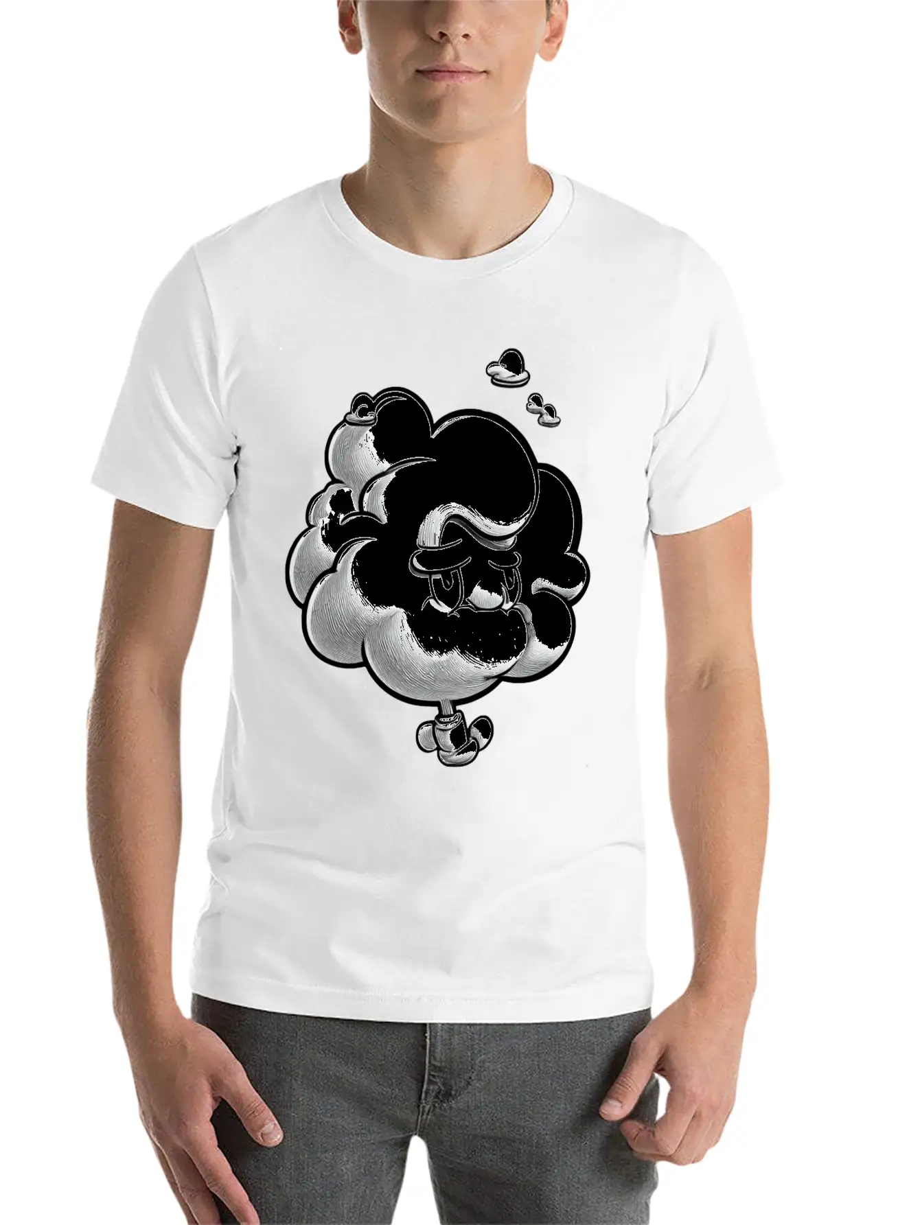 Propeller Fluffy Cloud Classic Fit Graphic Tee For Daily Comfort – Unisex Cotton Shirt