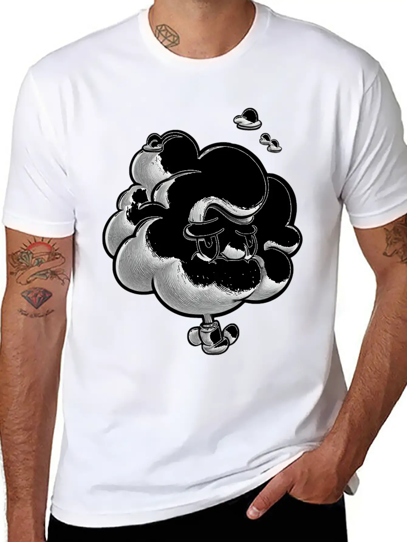 Propeller Fluffy Cloud Classic Fit Graphic Tee For Daily Comfort – Unisex Cotton Shirt