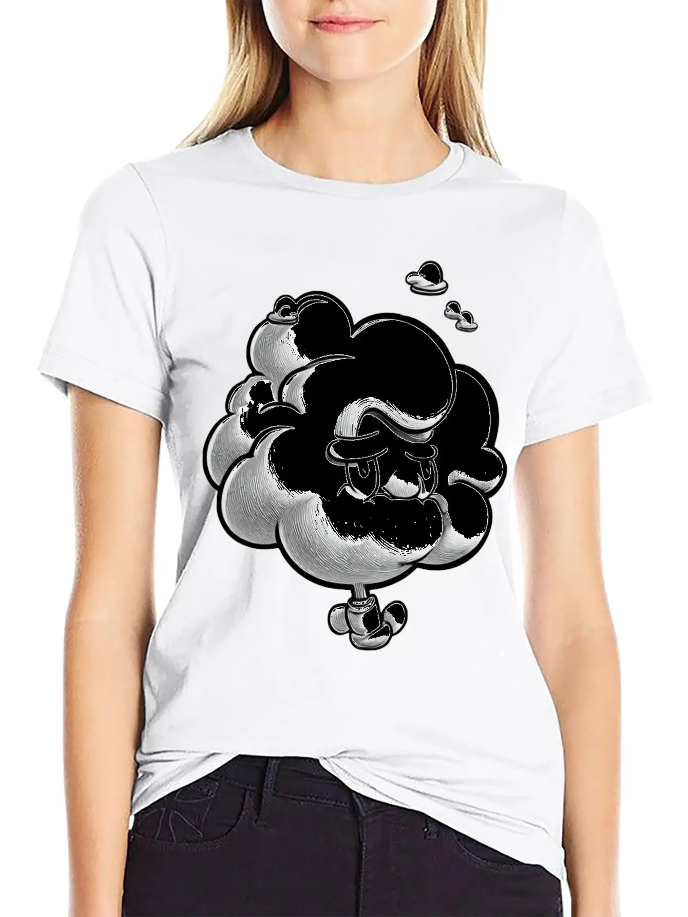 Propeller Fluffy Cloud Classic Fit Graphic Tee For Daily Comfort – Unisex Cotton Shirt