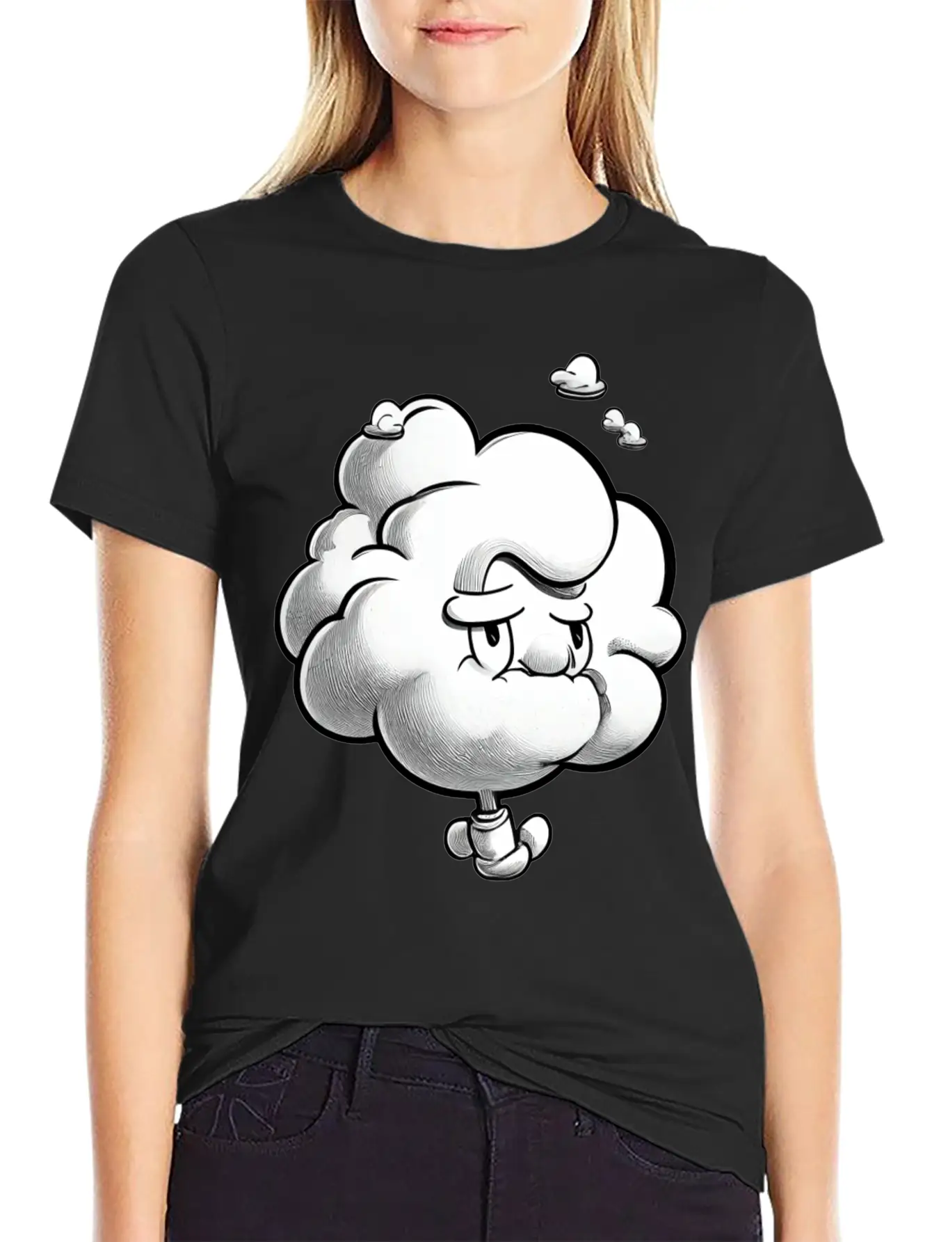 Propeller Fluffy Cloud Classic Fit Graphic Tee For Daily Comfort – Unisex Cotton Shirt